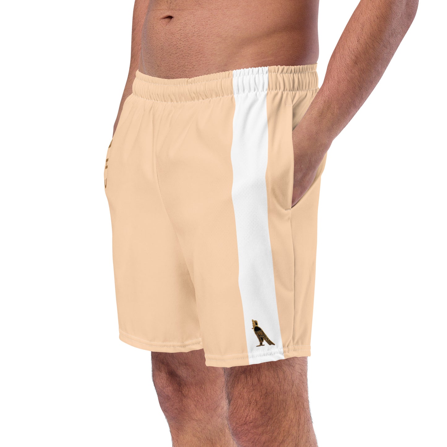 Men's Swim Trunks - Cartovche Logo (Peaches & Cream)