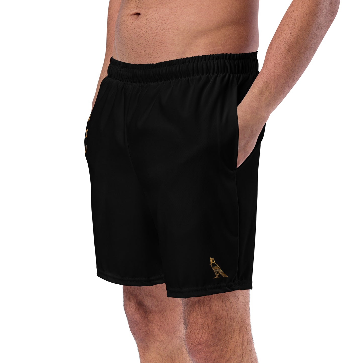 Men's Swim Trunks - Cartovche Logo (Black)