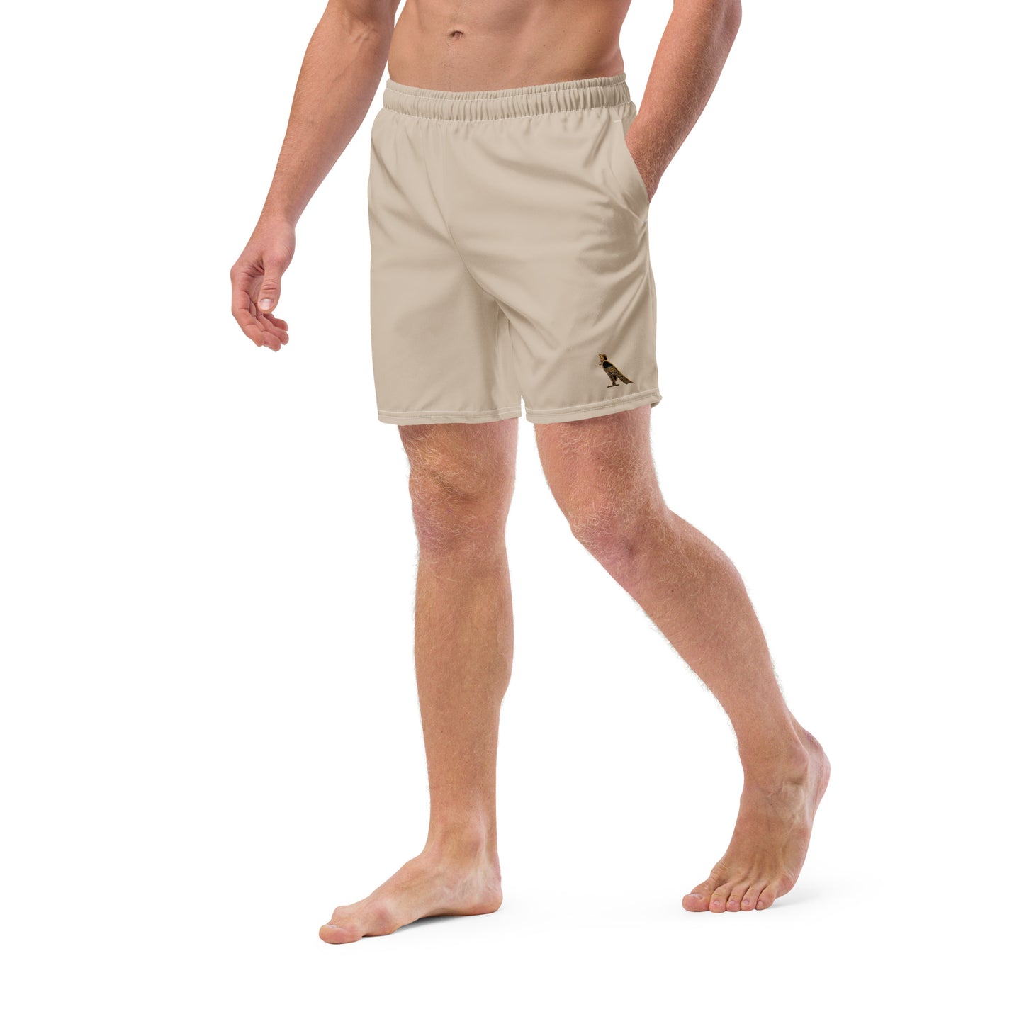 Men's Swim Trunks - Horus Logo (Khaki)
