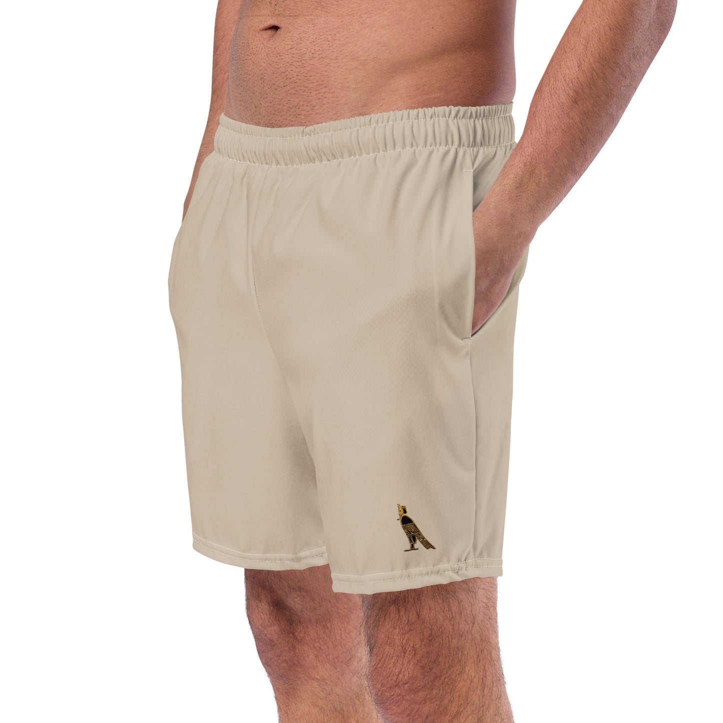 Men's Swim Trunks - Horus Logo (Khaki)
