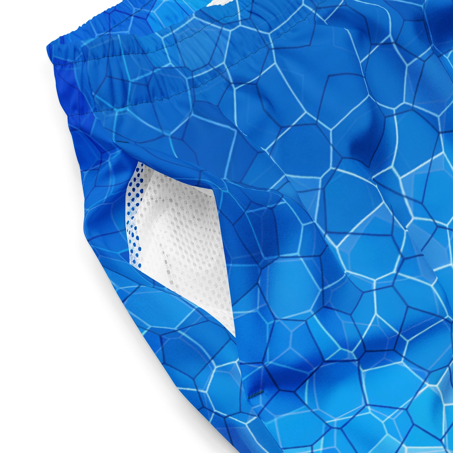 Men's Swim Trunks - Cartovche Badge (Shallow Water Blue)