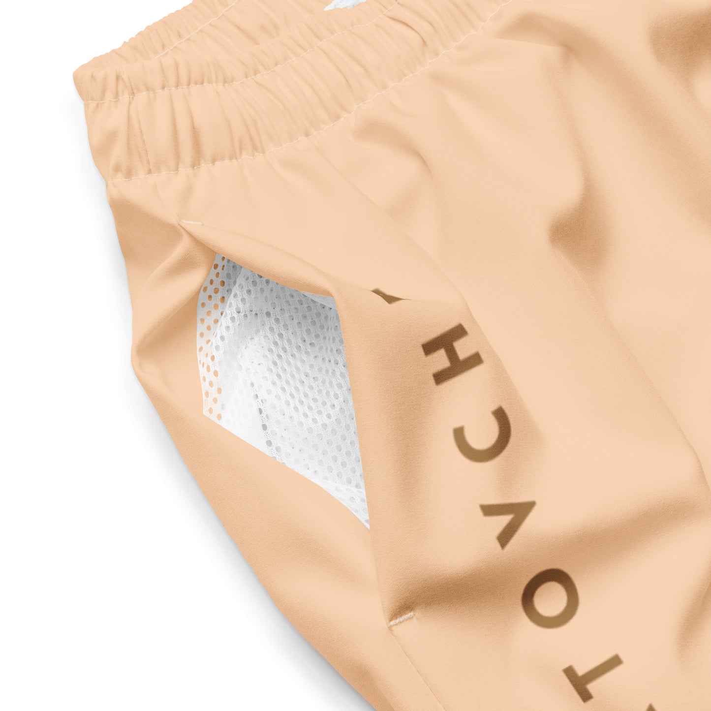 Men's Swim Trunks - Cartovche Logo (Peaches & Cream)
