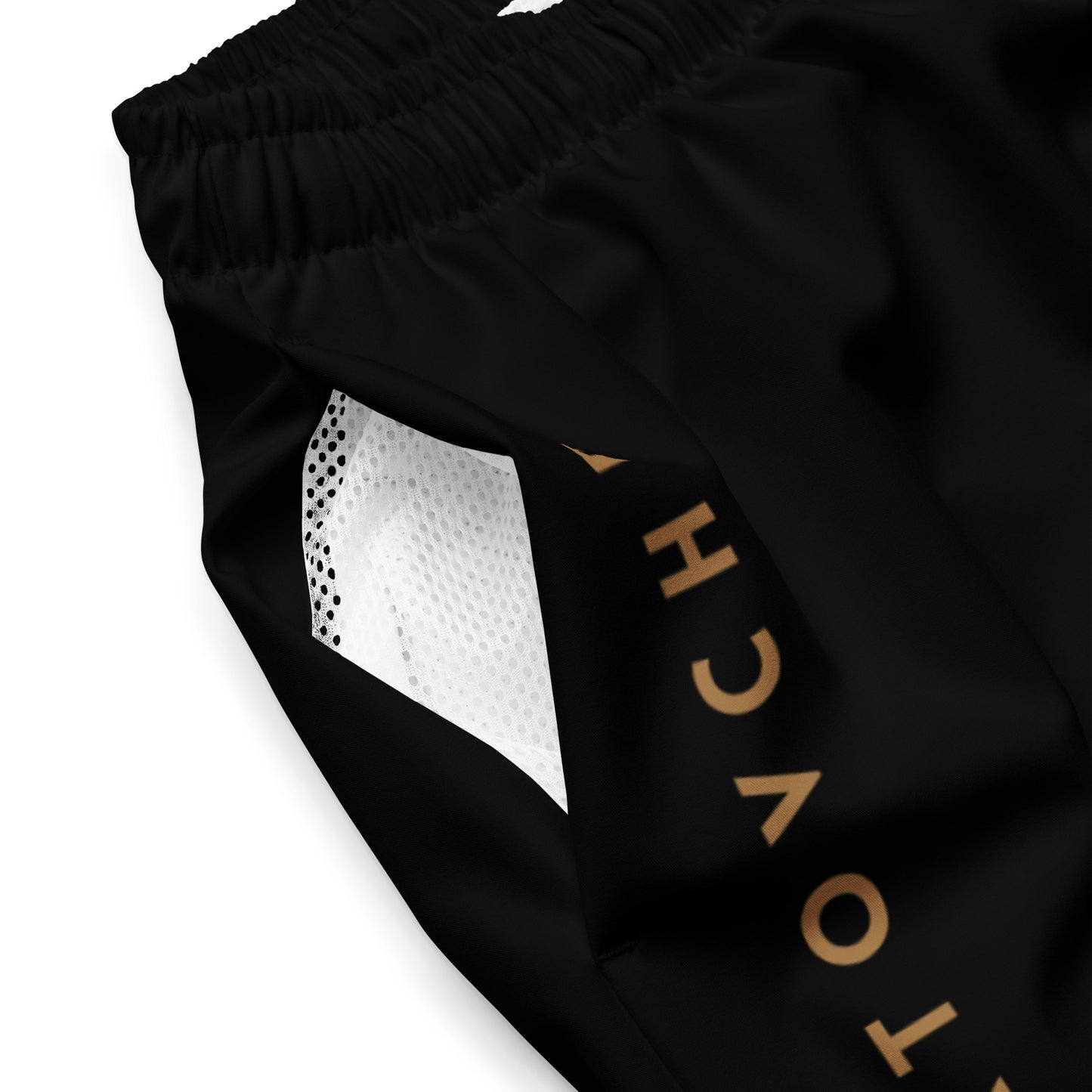 Men's Swim Trunks - Cartovche Logo (Black)