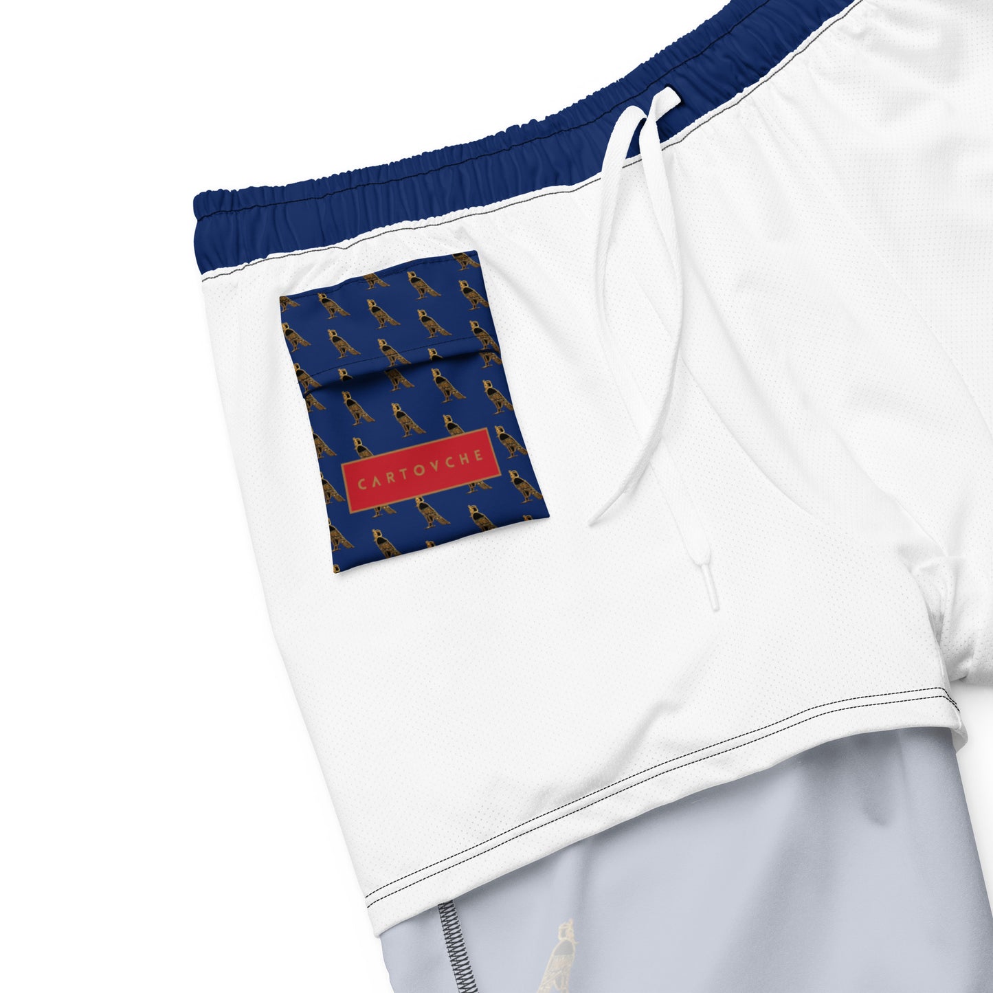 Men's Swim Trunks - Cartovche Logo (Navy)