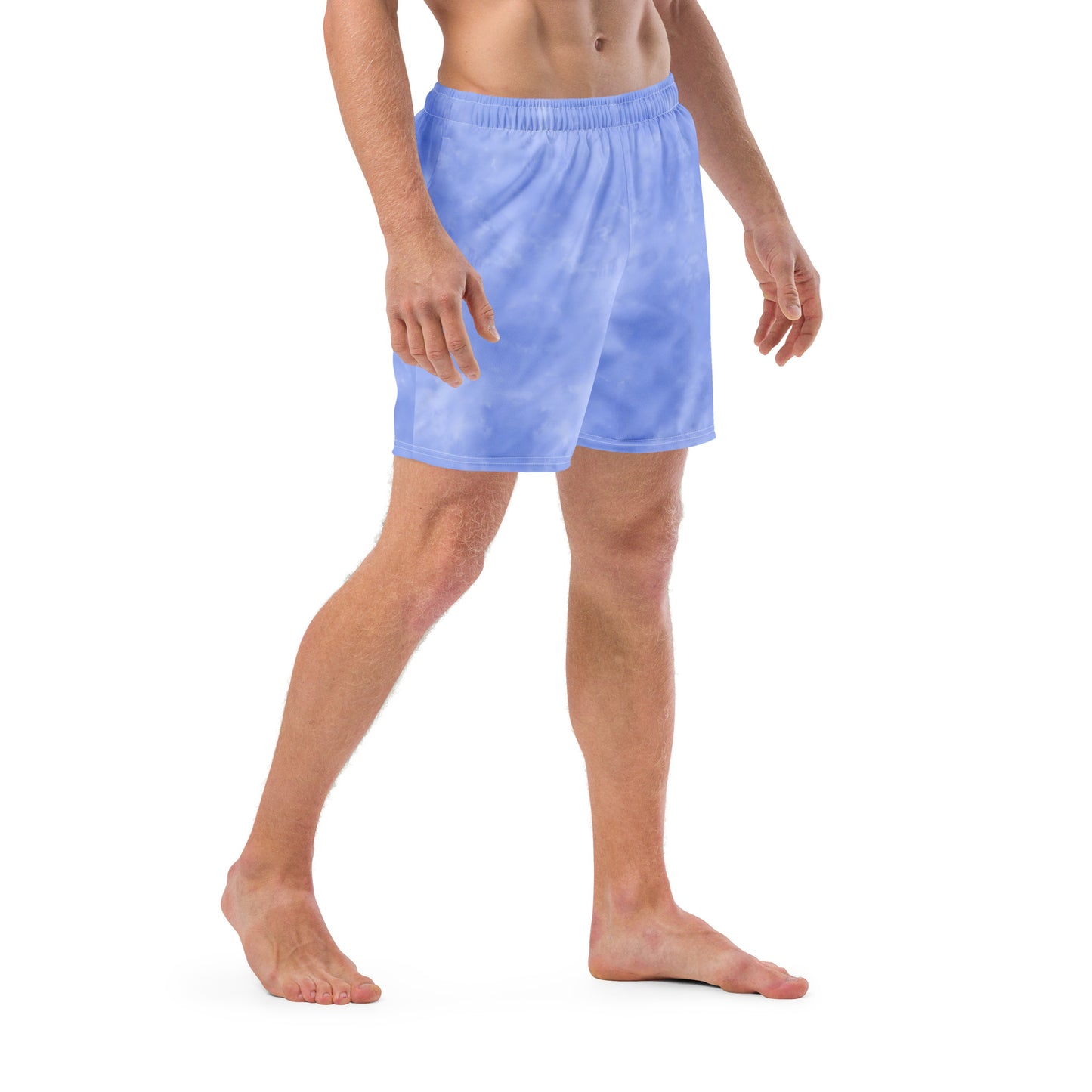 Men's Swim Trunks - Cartovche Badge (Blue Wash)
