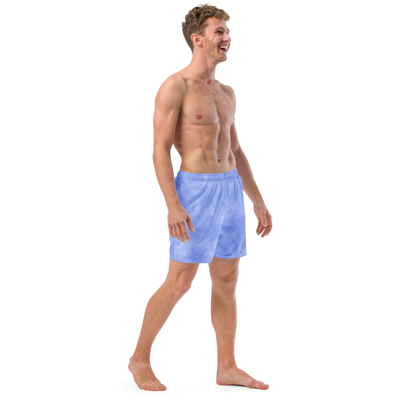 Men's Swim Trunks - Cartovche Badge (Blue Wash)