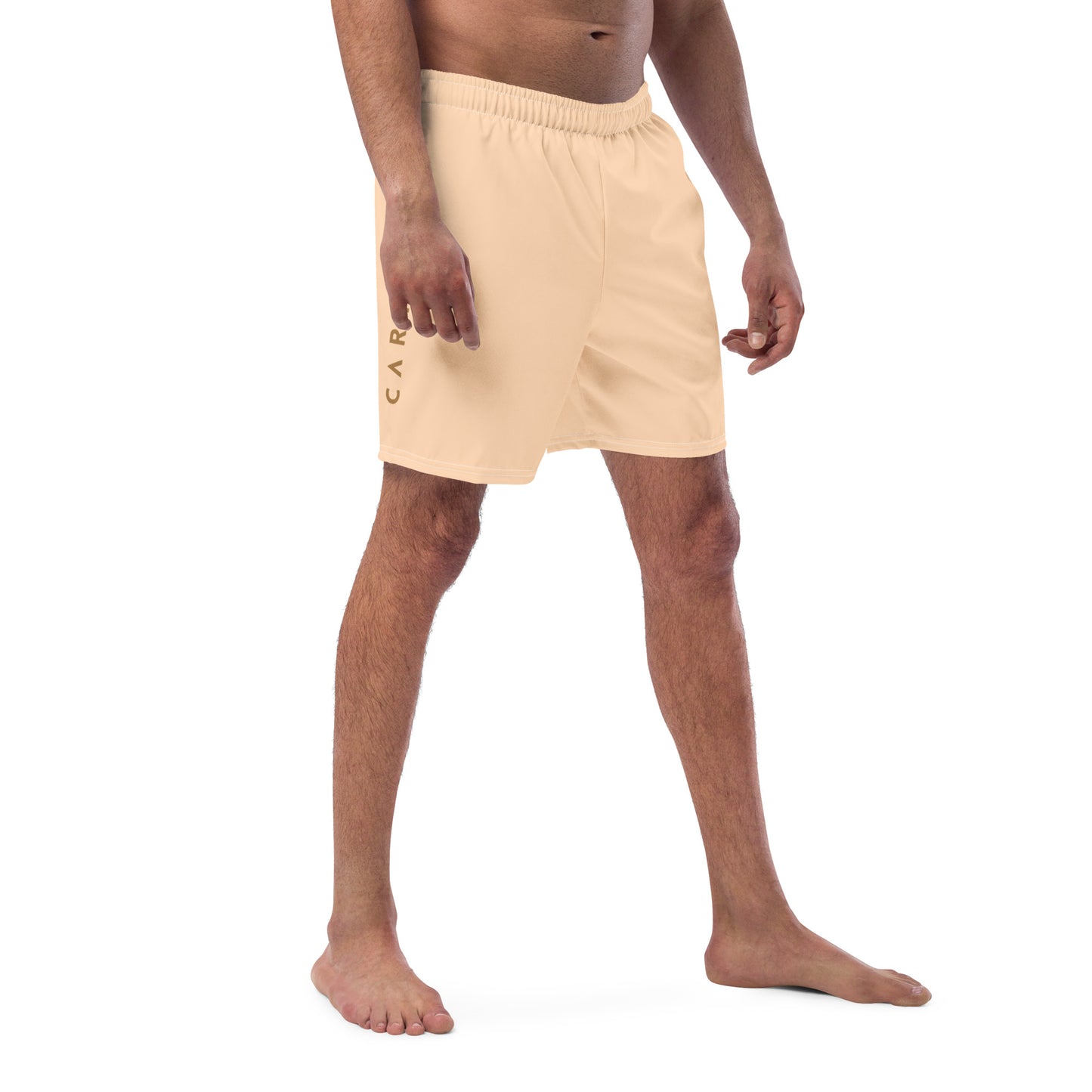 Men's Swim Trunks - Cartovche Logo (Peaches & Cream)