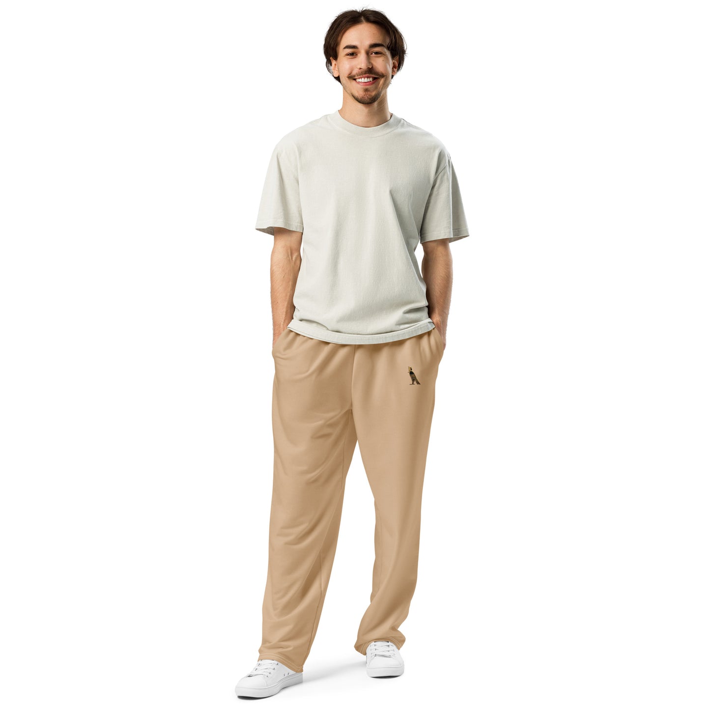 Men's Wide-Leg Joggers | Sheepskin Beige
