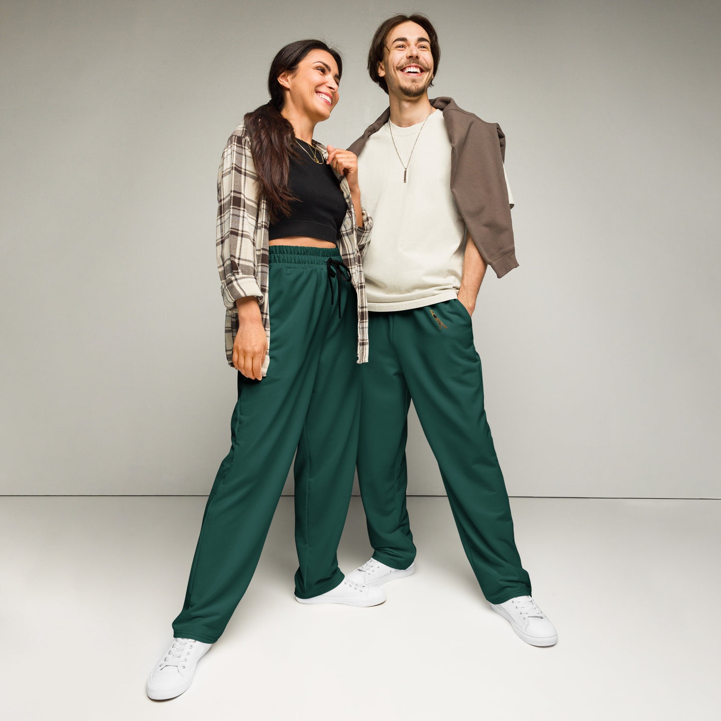 Men's Wide-Leg Joggers | Rainforest Green