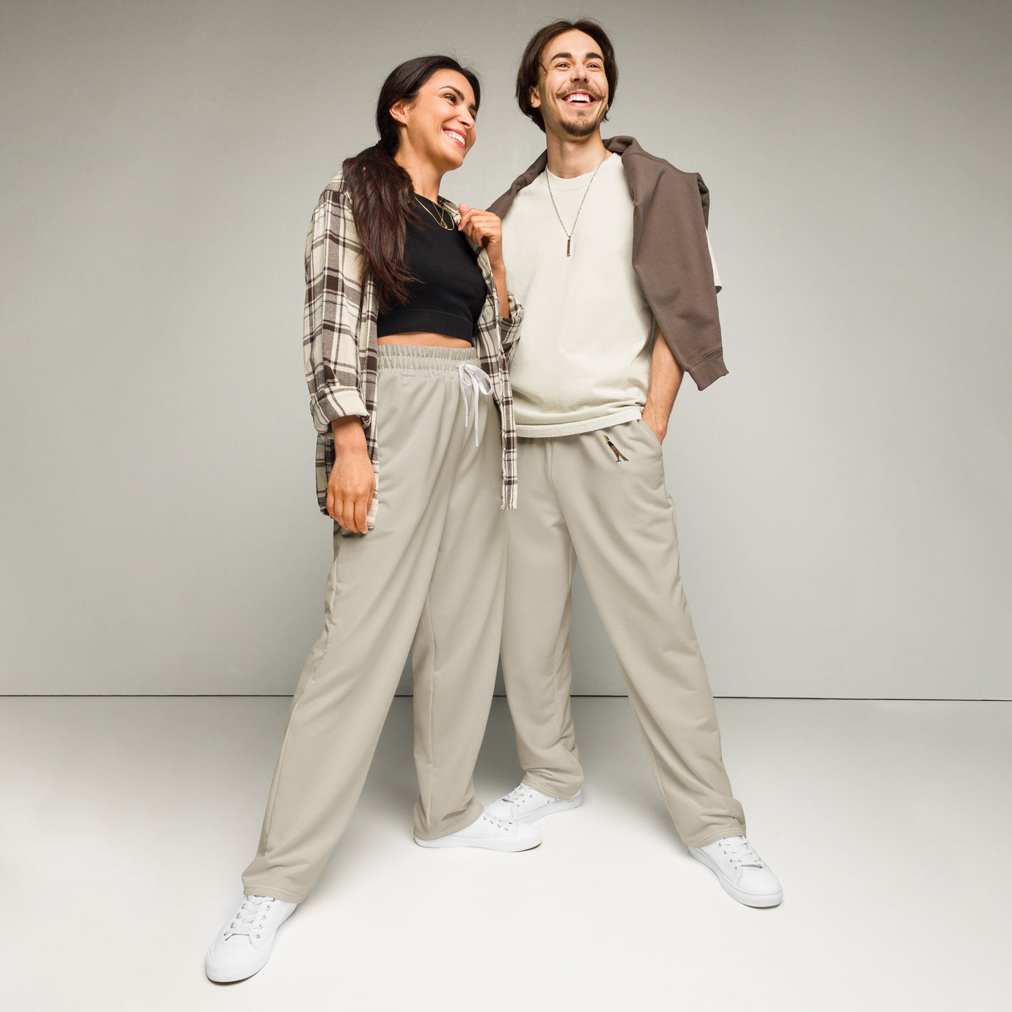 Men's Wide-Leg Joggers | Almond Milk
