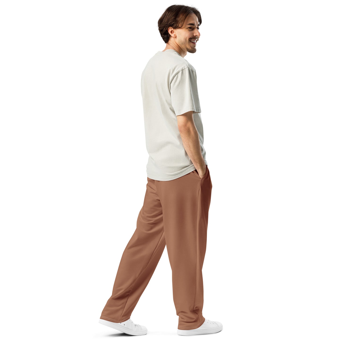 Men's Wide-Leg Joggers | Sunburn Brown