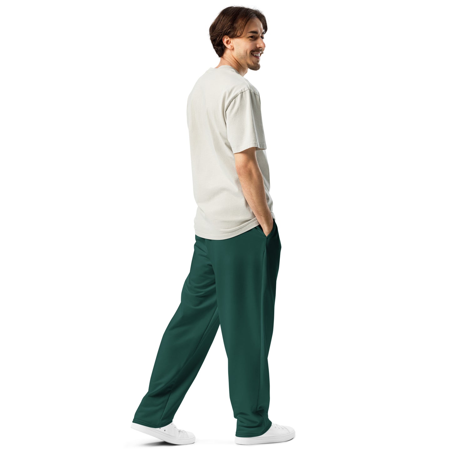 Men's Wide-Leg Joggers | Rainforest Green
