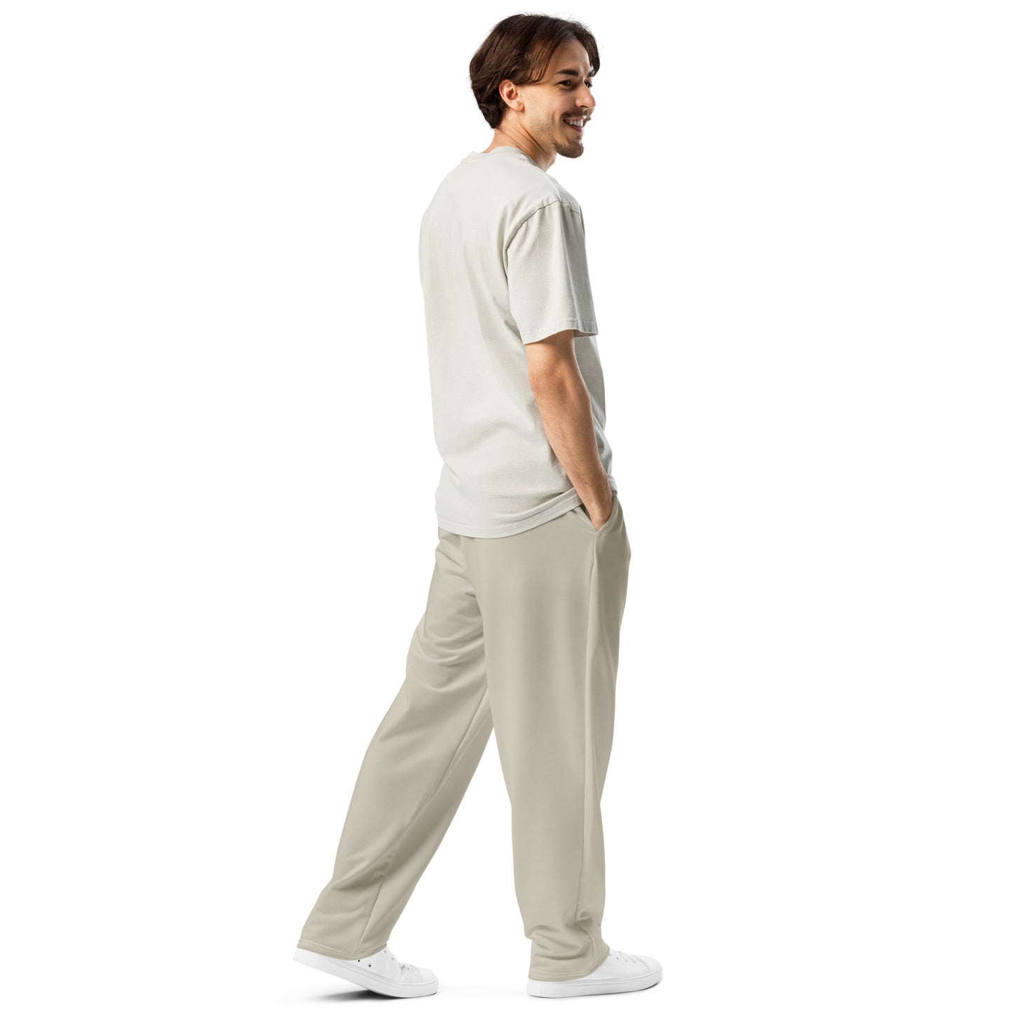 Men's Wide-Leg Joggers | Almond Milk