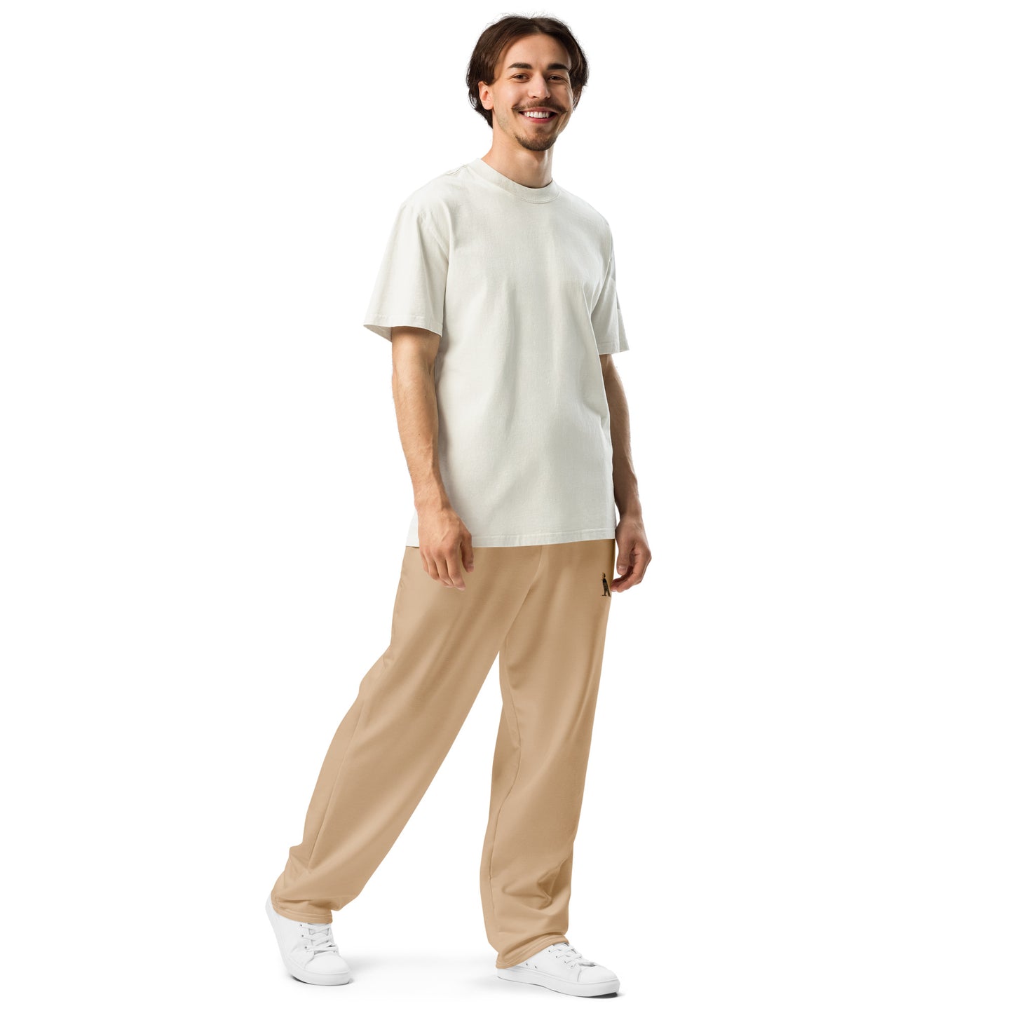 Men's Wide-Leg Joggers | Sheepskin Beige