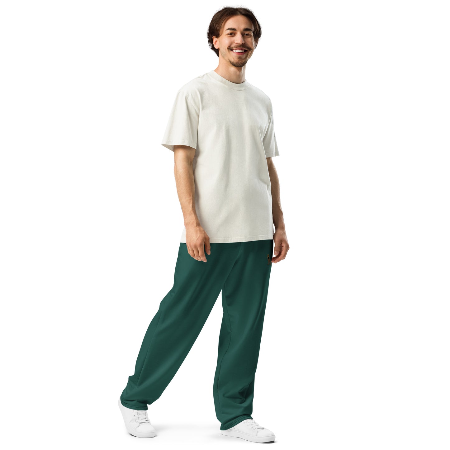 Men's Wide-Leg Joggers | Rainforest Green