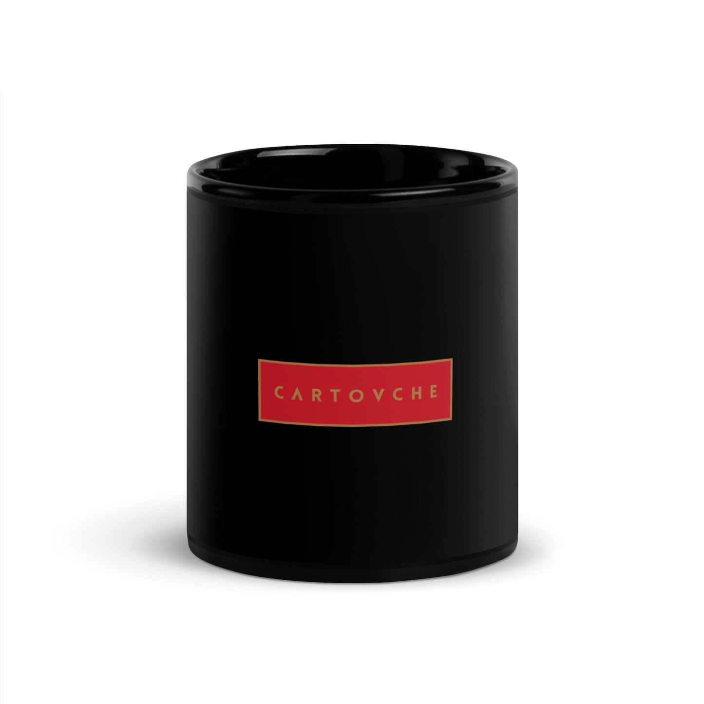 Cartovche Black Ceramic Glossy Mug - 3 Logos | 15oz or 11oz