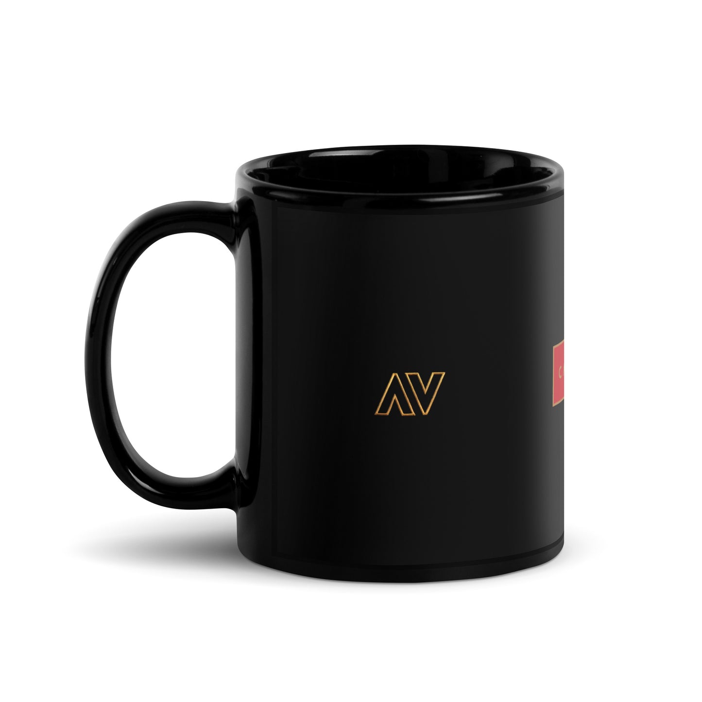 Cartovche Black Ceramic Glossy Mug - 3 Logos | 15oz or 11oz