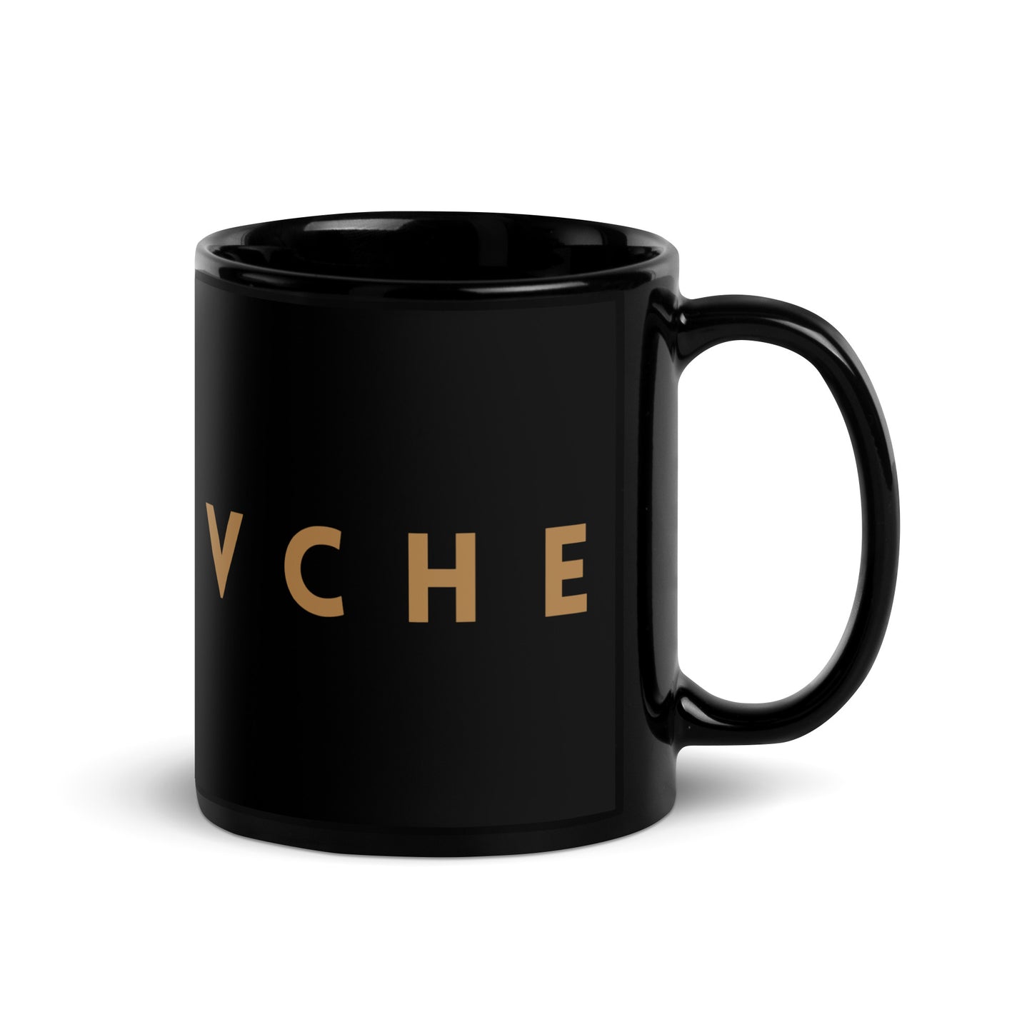 Cartovche Black Ceramic Glossy Mug - Large Logo | 15oz or 11oz
