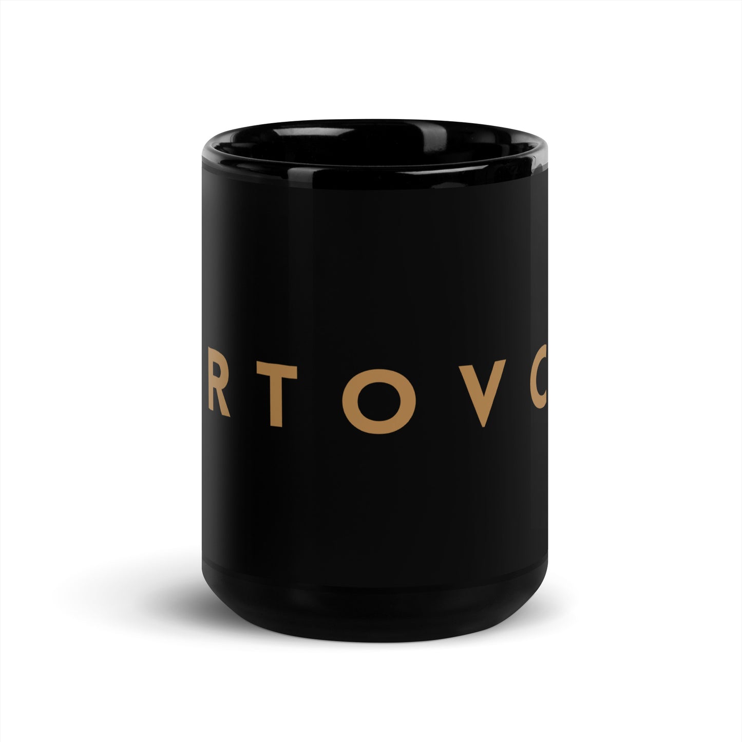 Cartovche Black Ceramic Glossy Mug - Large Logo | 15oz or 11oz