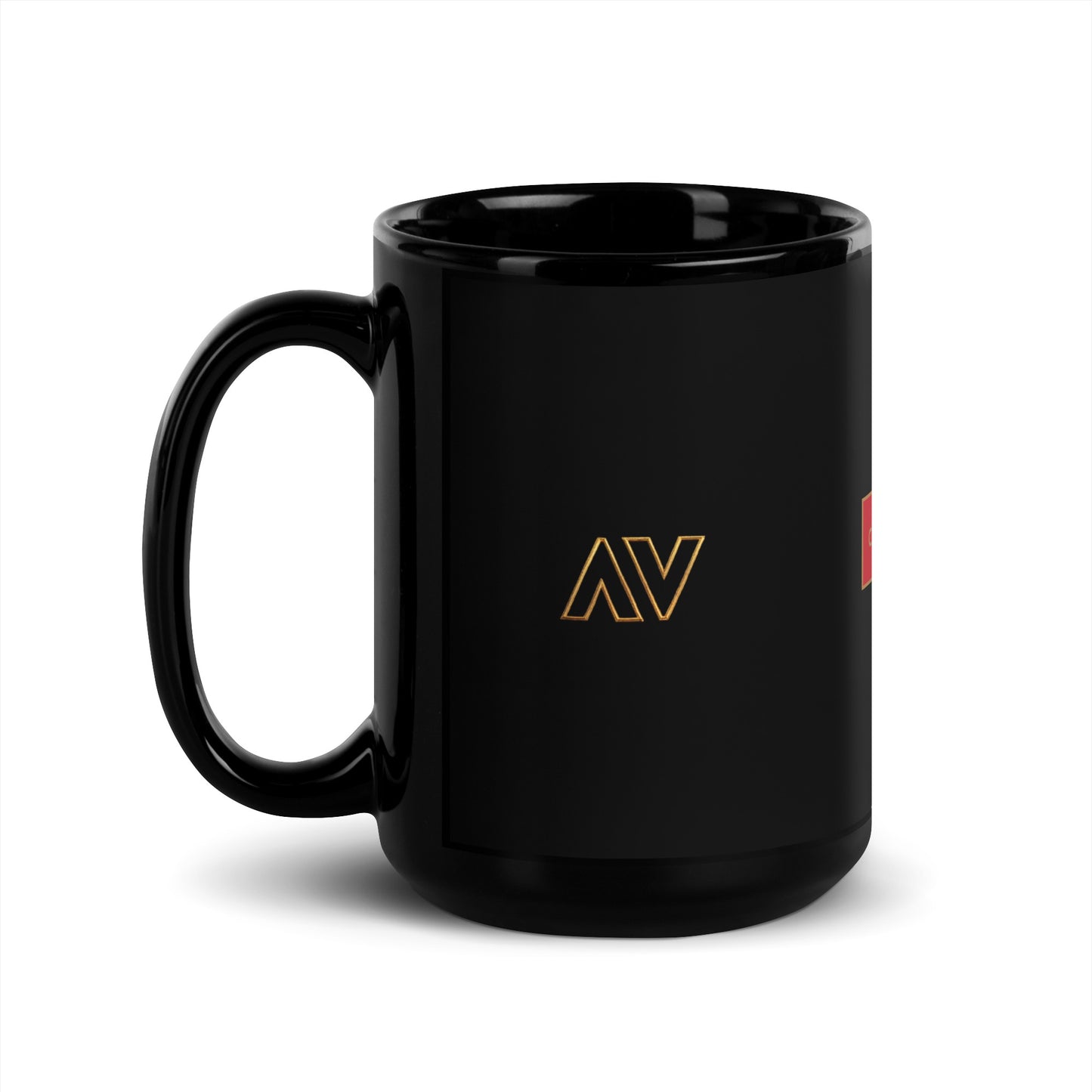 Cartovche Black Ceramic Glossy Mug - 3 Logos | 15oz or 11oz