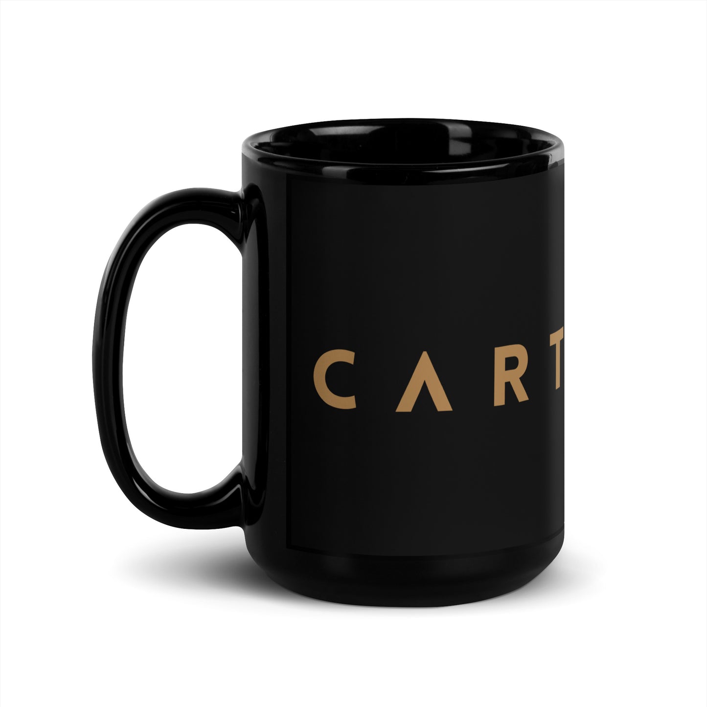 Cartovche Black Ceramic Glossy Mug - Large Logo | 15oz or 11oz