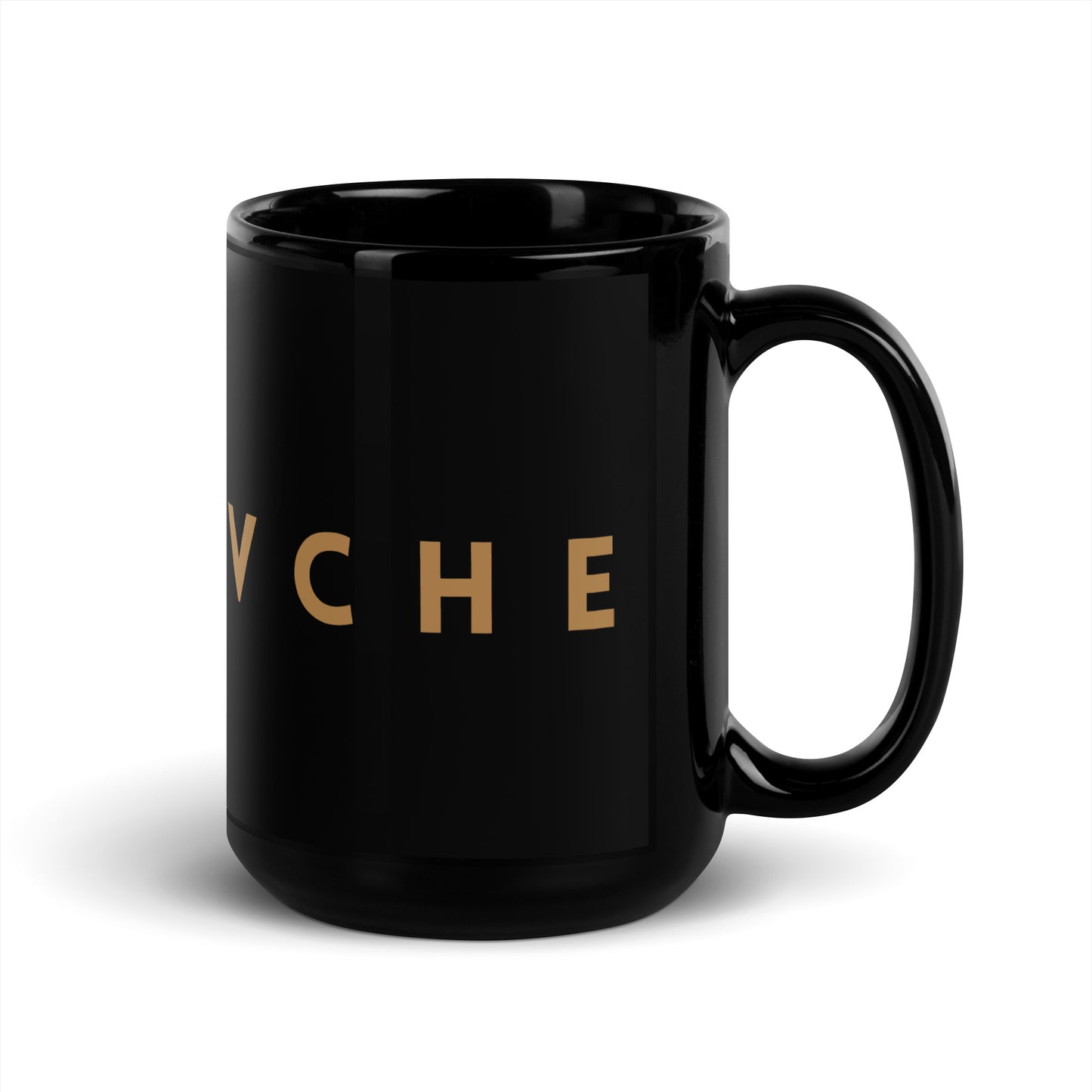 Cartovche Black Ceramic Glossy Mug - Large Logo | 15oz or 11oz