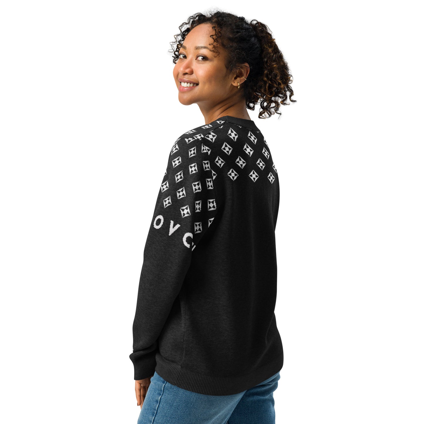 Women's Knitted Crew Neck Sweater | The Wolf