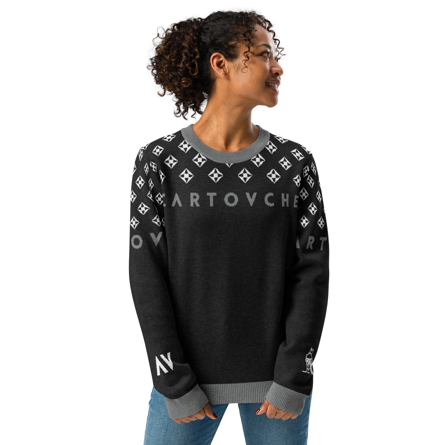 Women's Knitted Crew Neck Sweater | Cartovche
