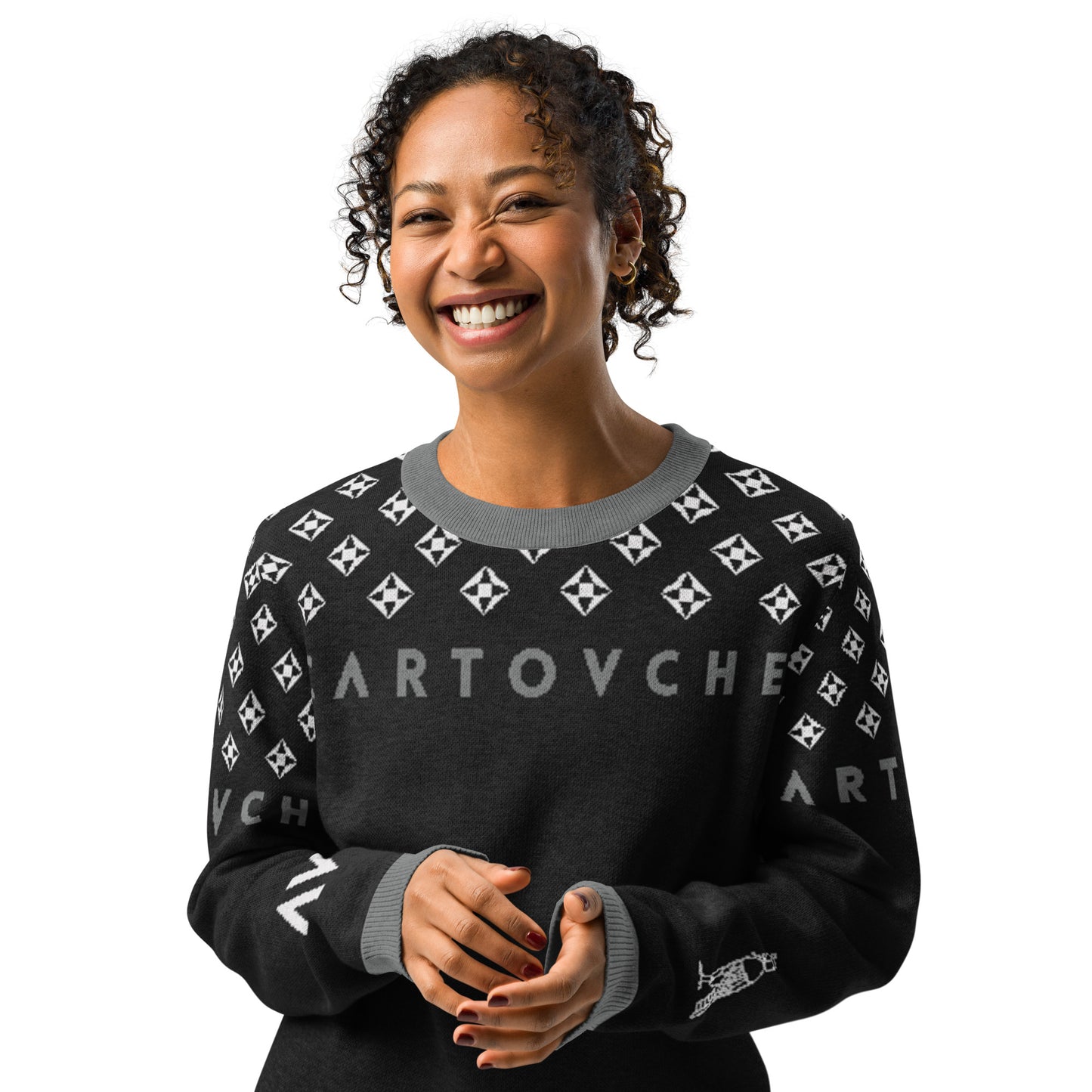 Women's Knitted Crew Neck Sweater | Cartovche