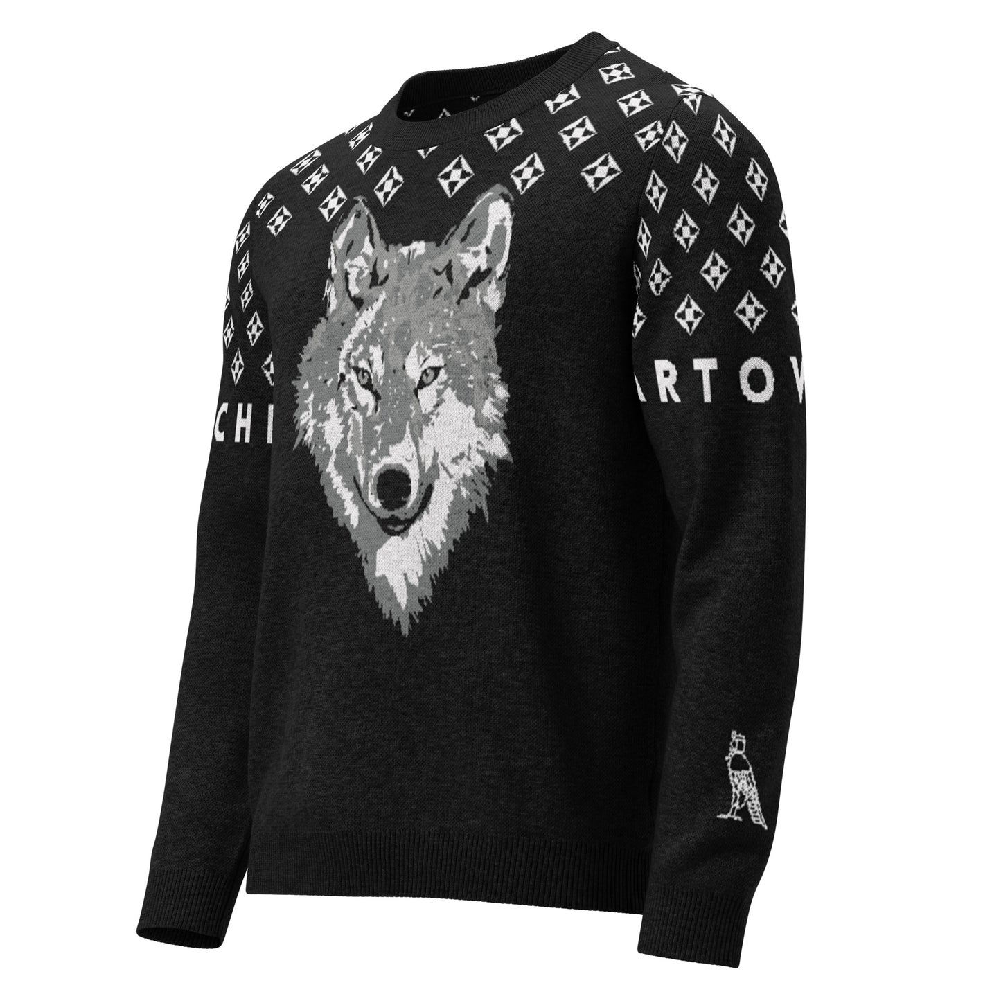 Women's Knitted Crew Neck Sweater | The Wolf