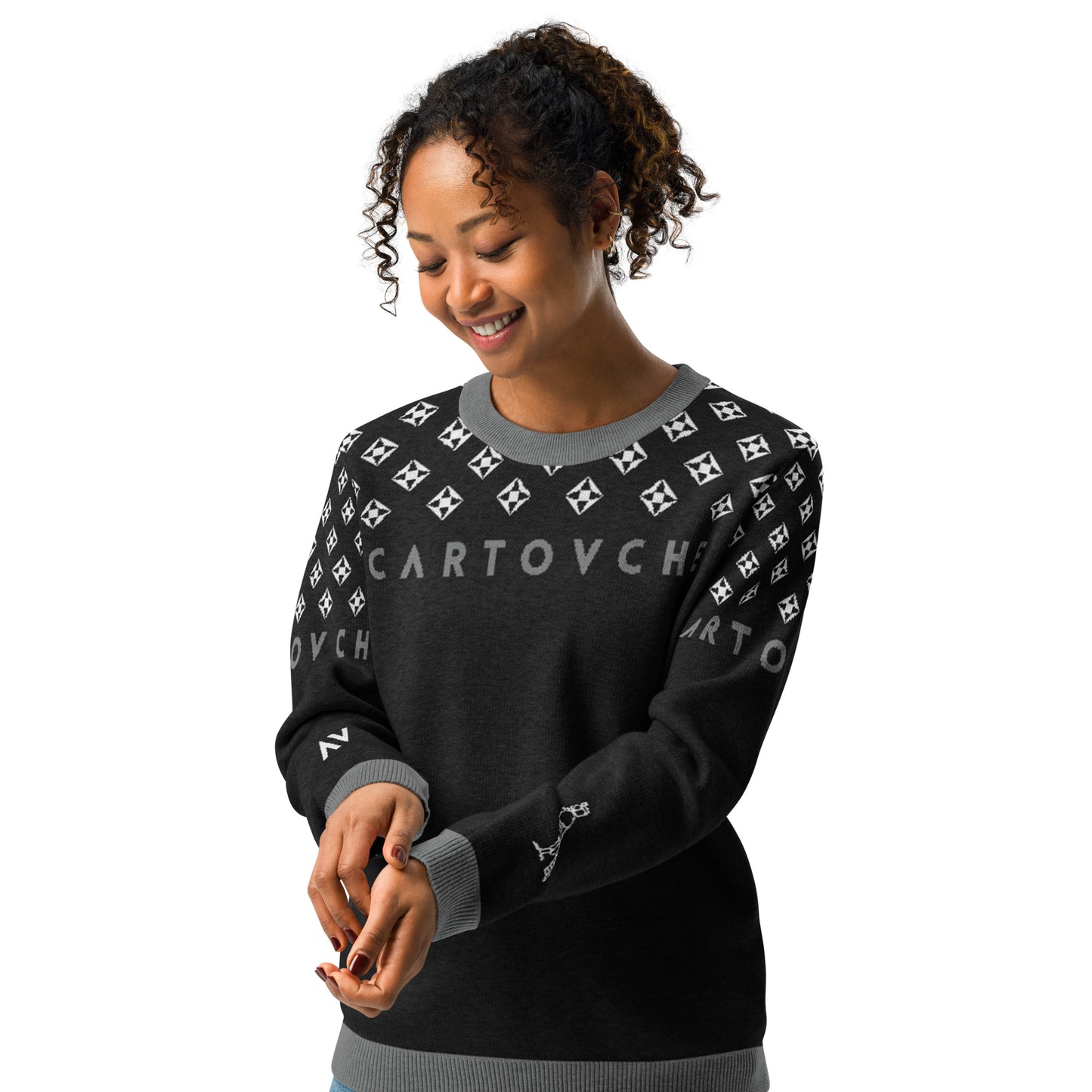 Women's Knitted Crew Neck Sweater | Cartovche