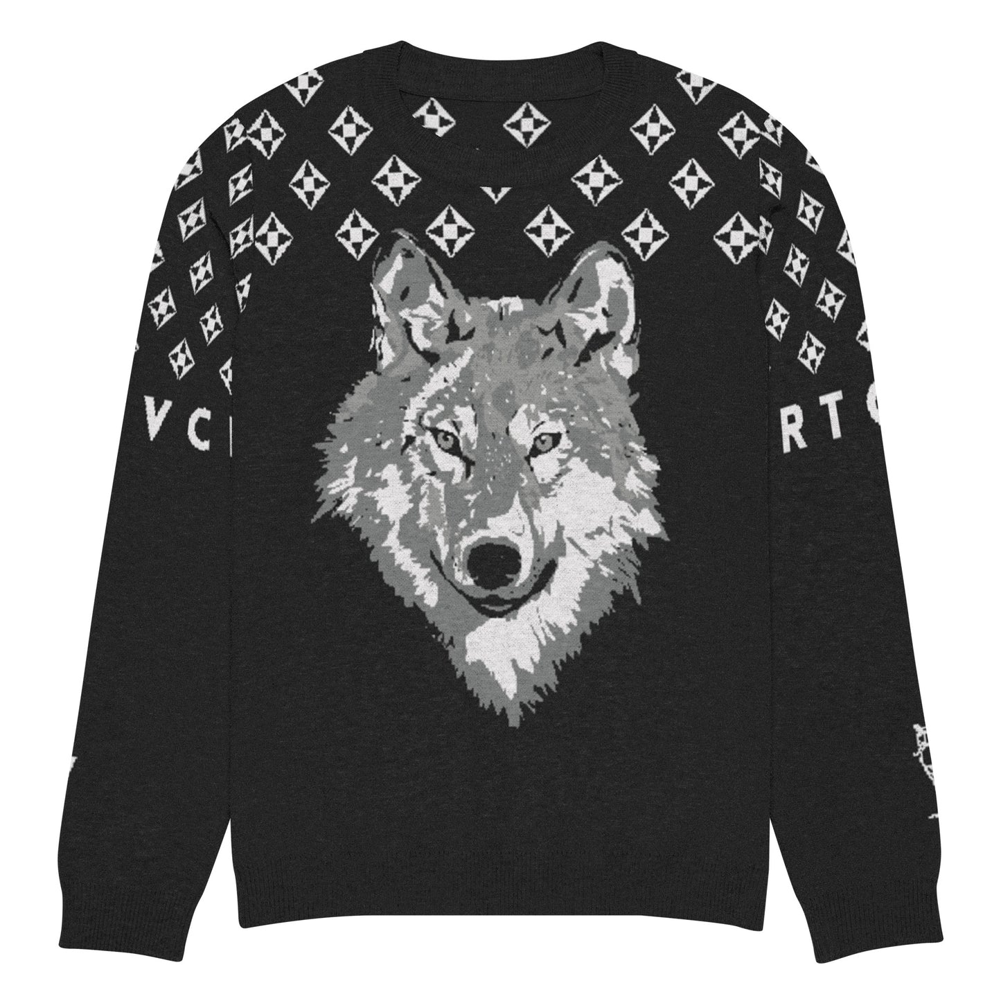 Men's Knitted Crew Neck Sweater | The Wolf
