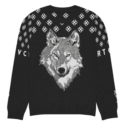 Men's Knitted Crew Neck Sweater | The Wolf