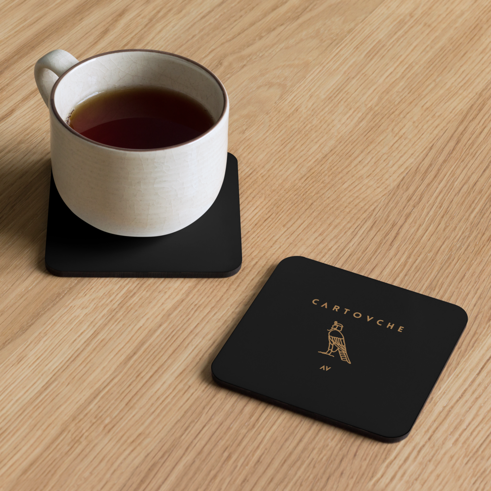 Cartovche Cork-Back Coaster