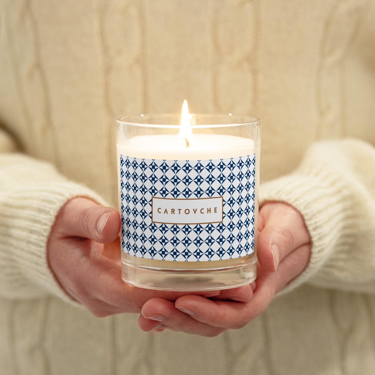 Cartovche Glass Jar Soy Wax Candle