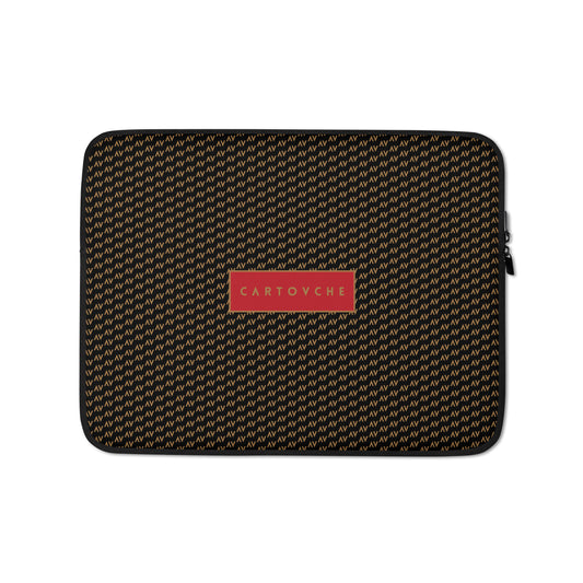 Cartovche Laptop Sleeve - 'AV' Pattern Red Label | 13" or 15"