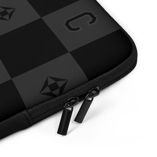 Neoprene Laptop Sleeve | Black & Grey Monogram