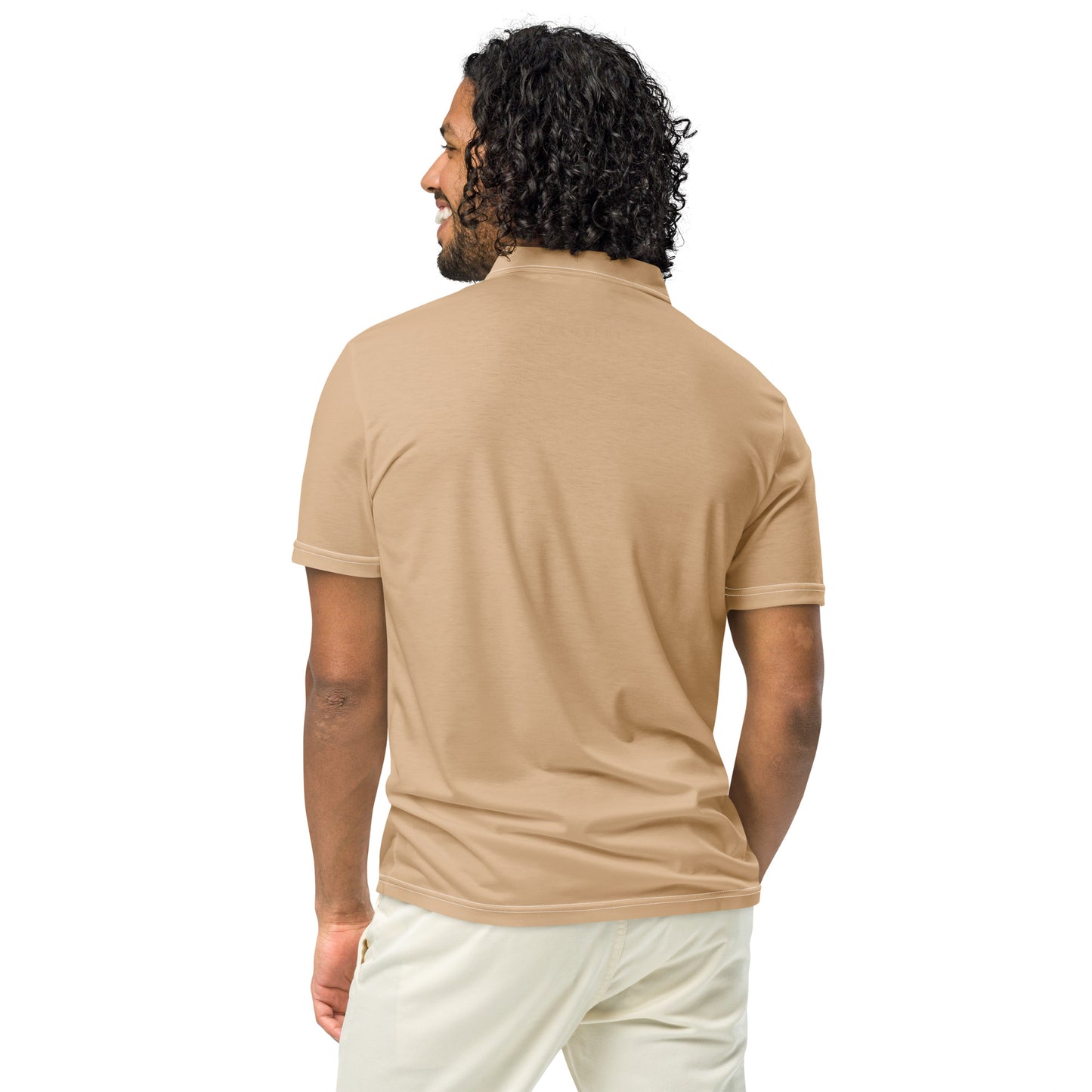 Men’s Slim Fit Polo Shirt | Sheepskin Beige