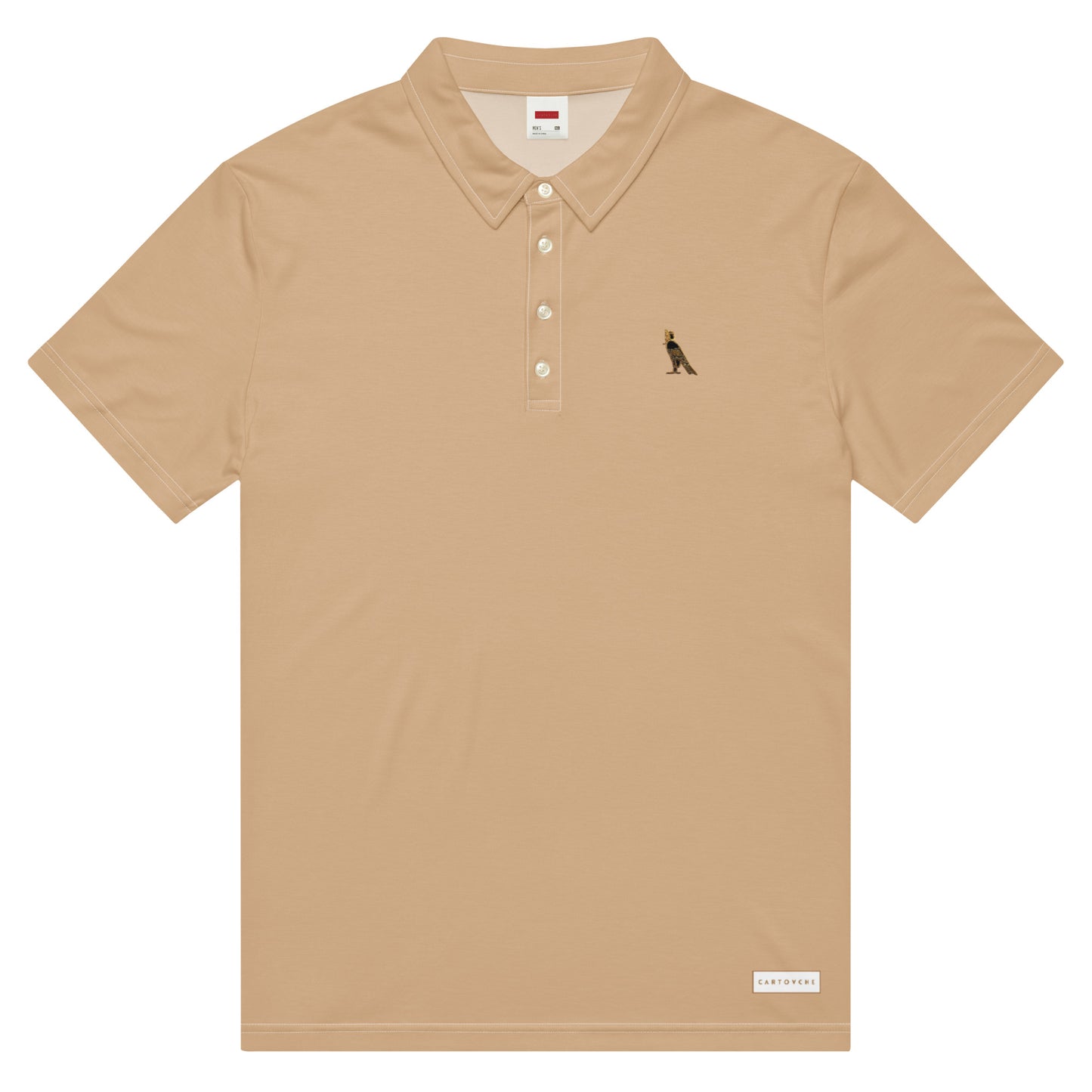 Men’s Slim Fit Polo Shirt | Sheepskin Beige