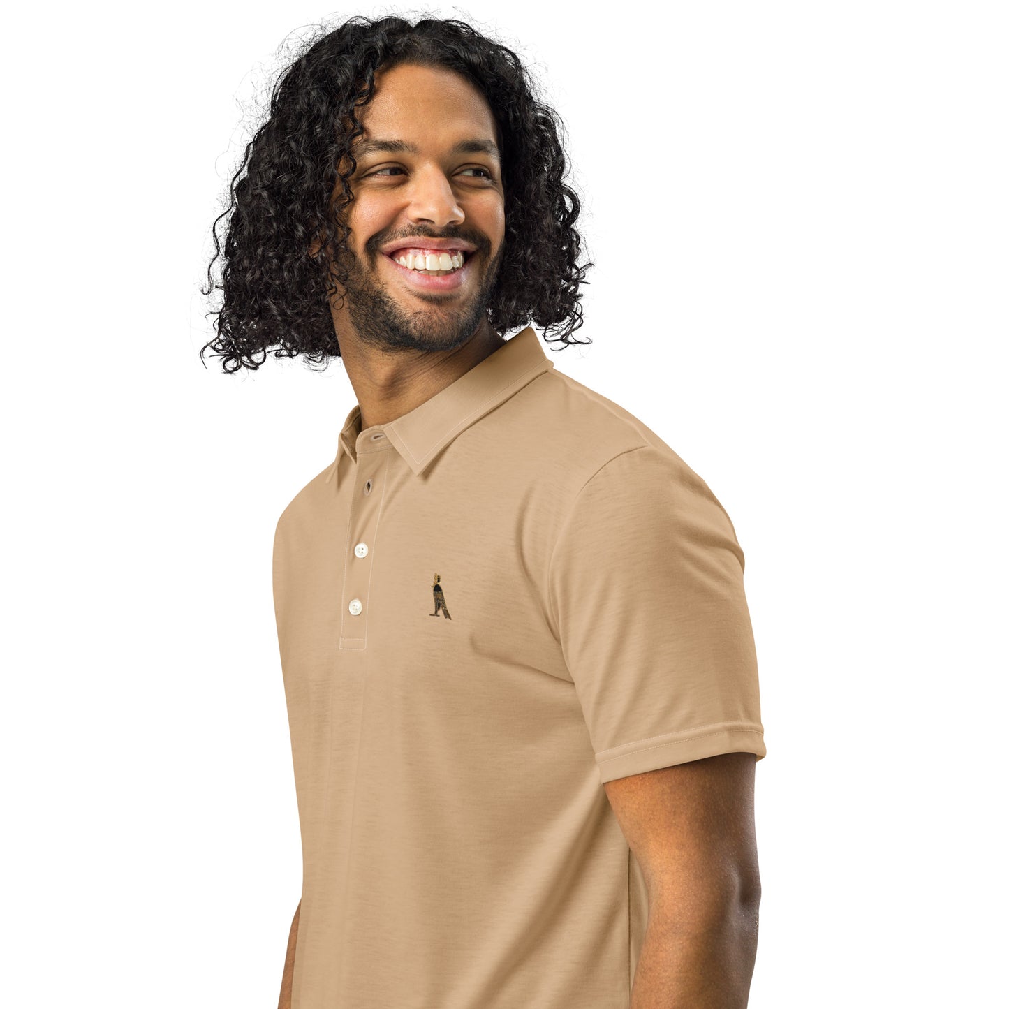 Men’s Slim Fit Polo Shirt | Sheepskin Beige