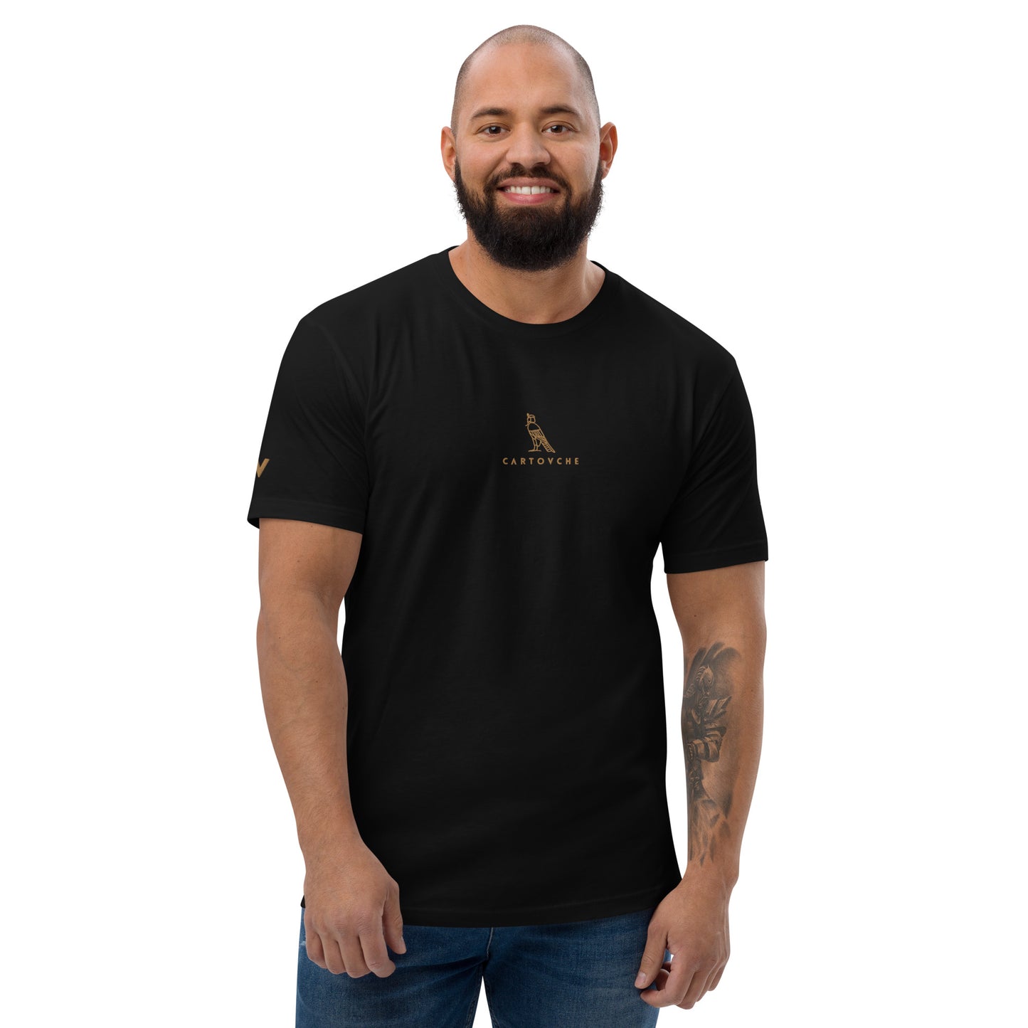 Men's Embroidered 100% Ring-Spun Cotton T-shirt