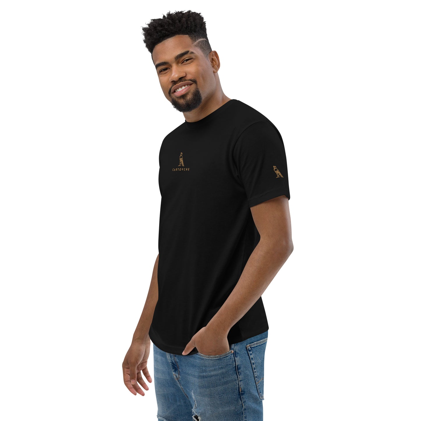 Men's Embroidered 100% Ring-Spun Cotton T-shirt