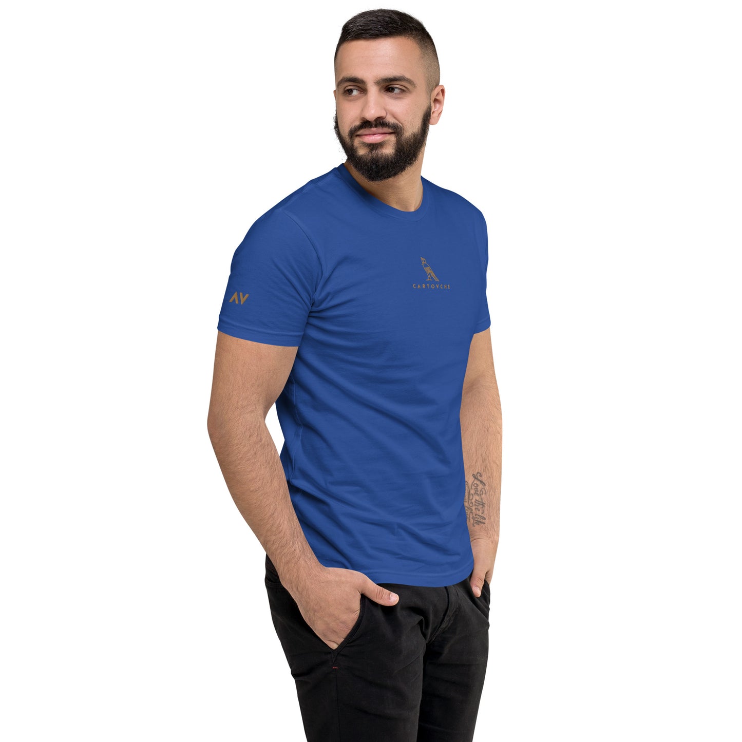 Men's Embroidered 100% Ring-Spun Cotton T-shirt