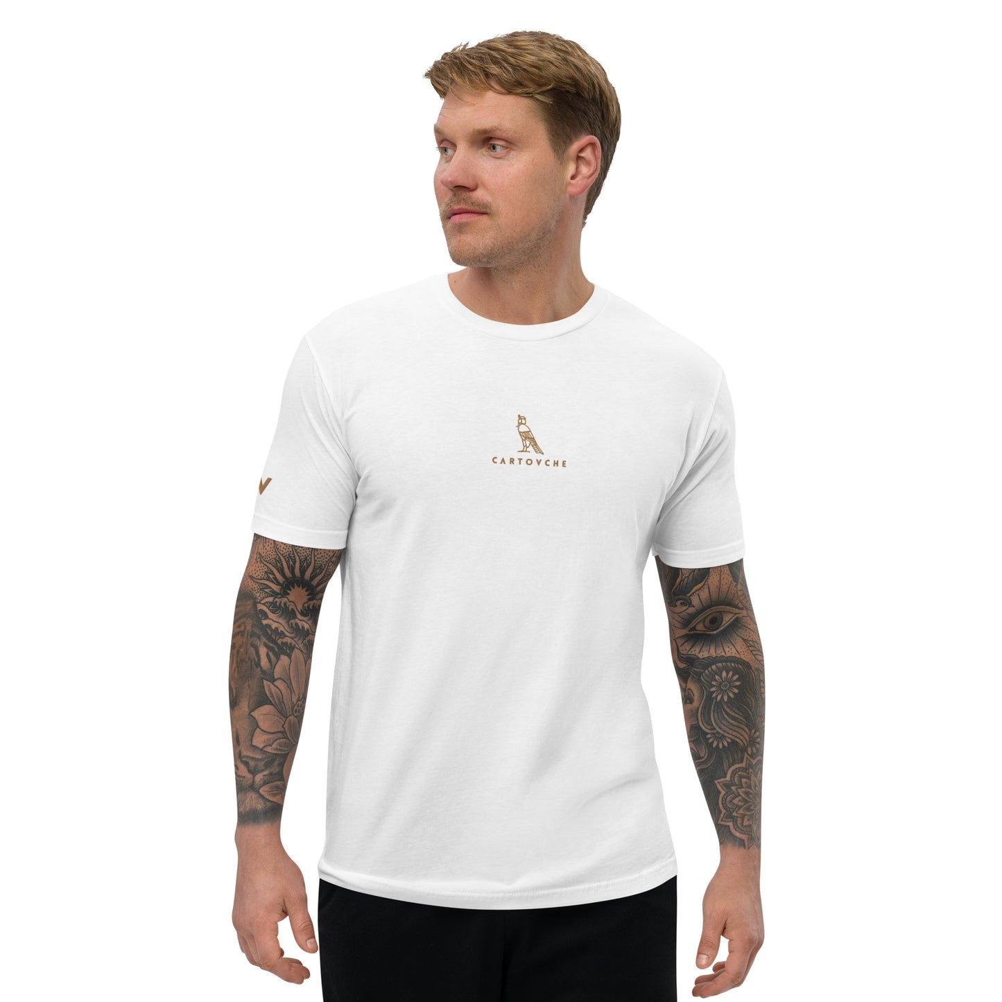 Men's Embroidered 100% Ring-Spun Cotton T-shirt
