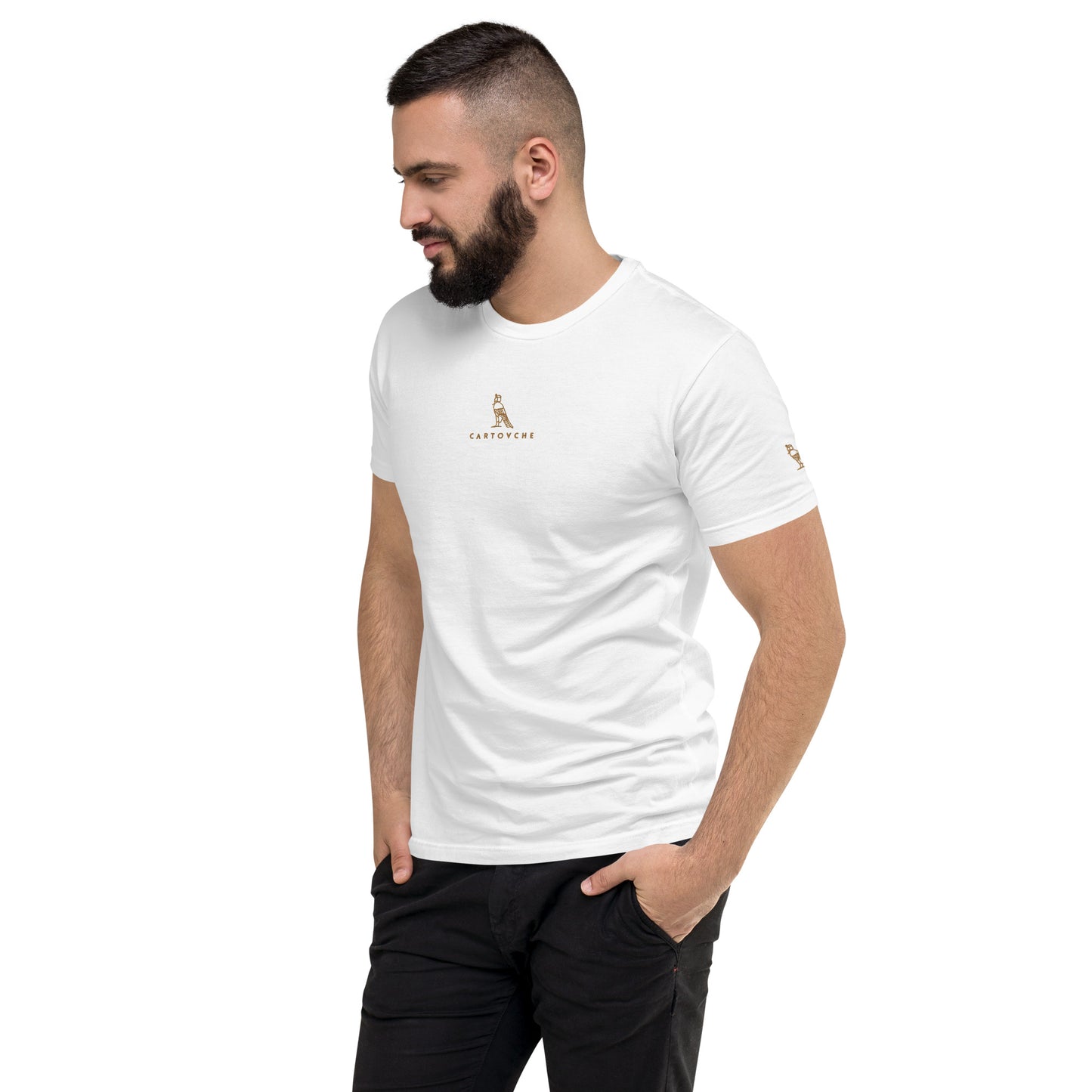 Men's Embroidered 100% Ring-Spun Cotton T-shirt