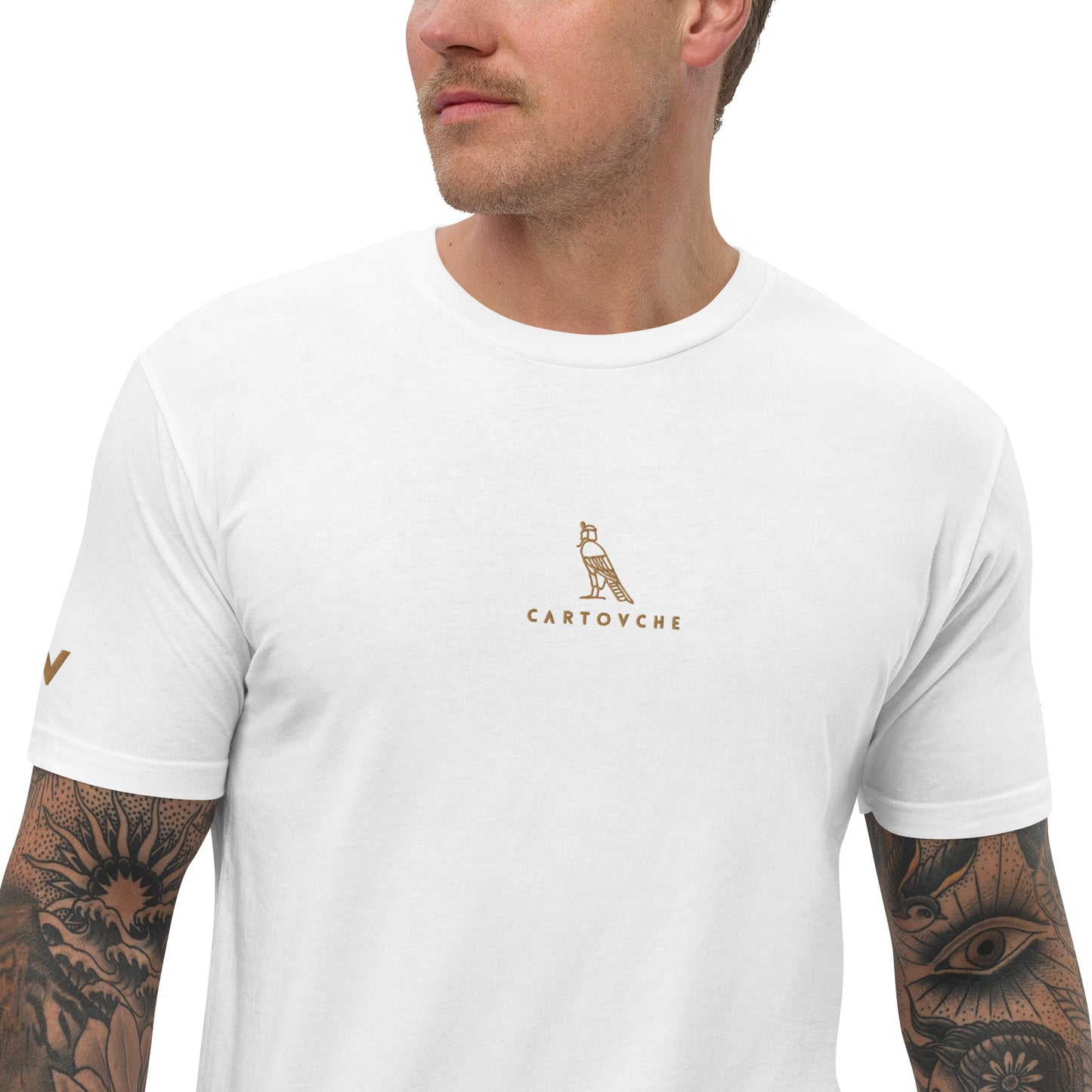 Men's Embroidered 100% Ring-Spun Cotton T-shirt