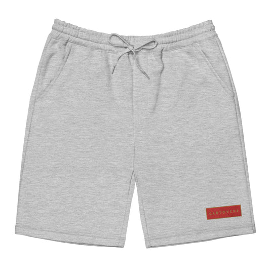 Men's Embroidered Cotton Fleece Shorts (Red Label)