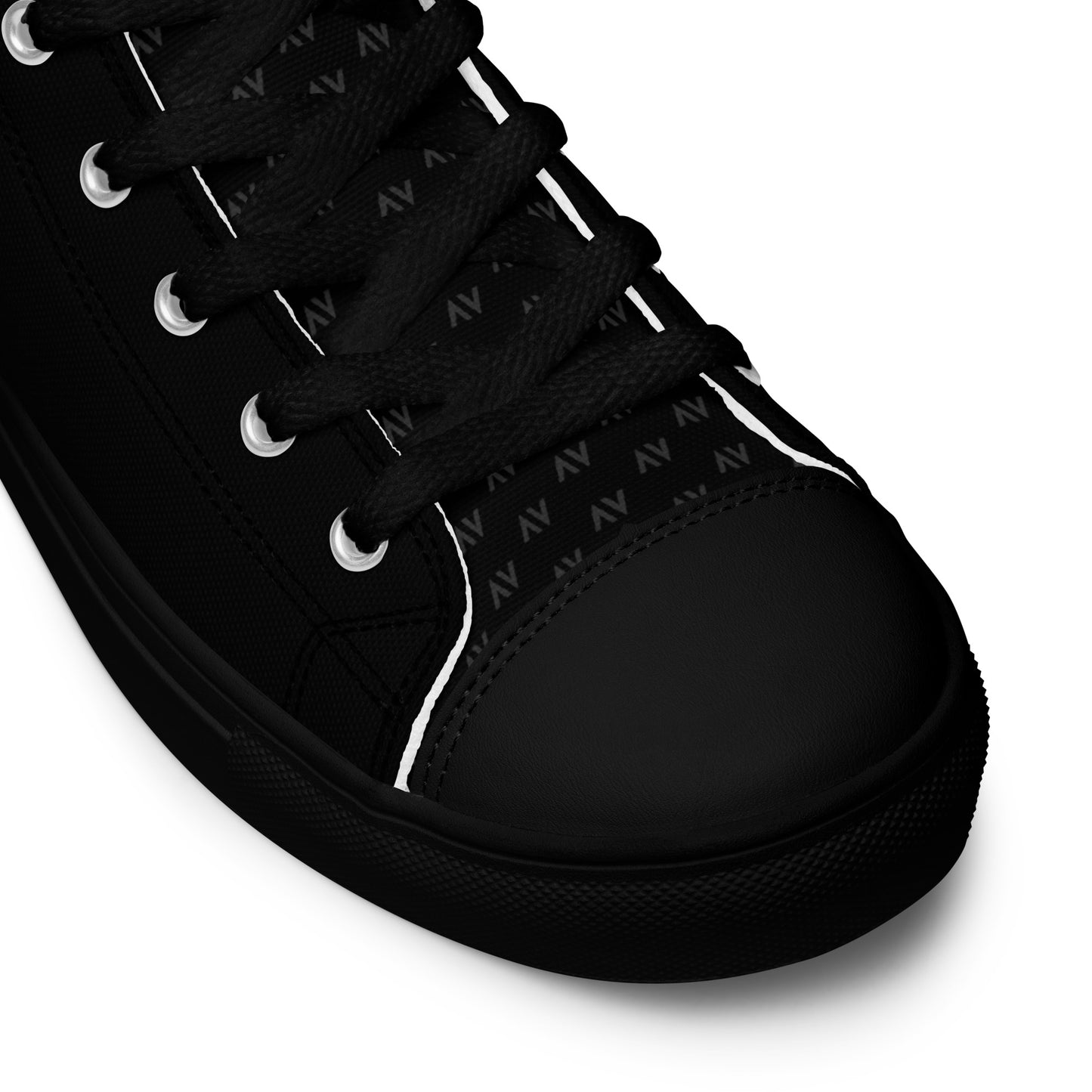 Men’s High Top Canvas Shoes | 'Cartovche Horus' (All Black)