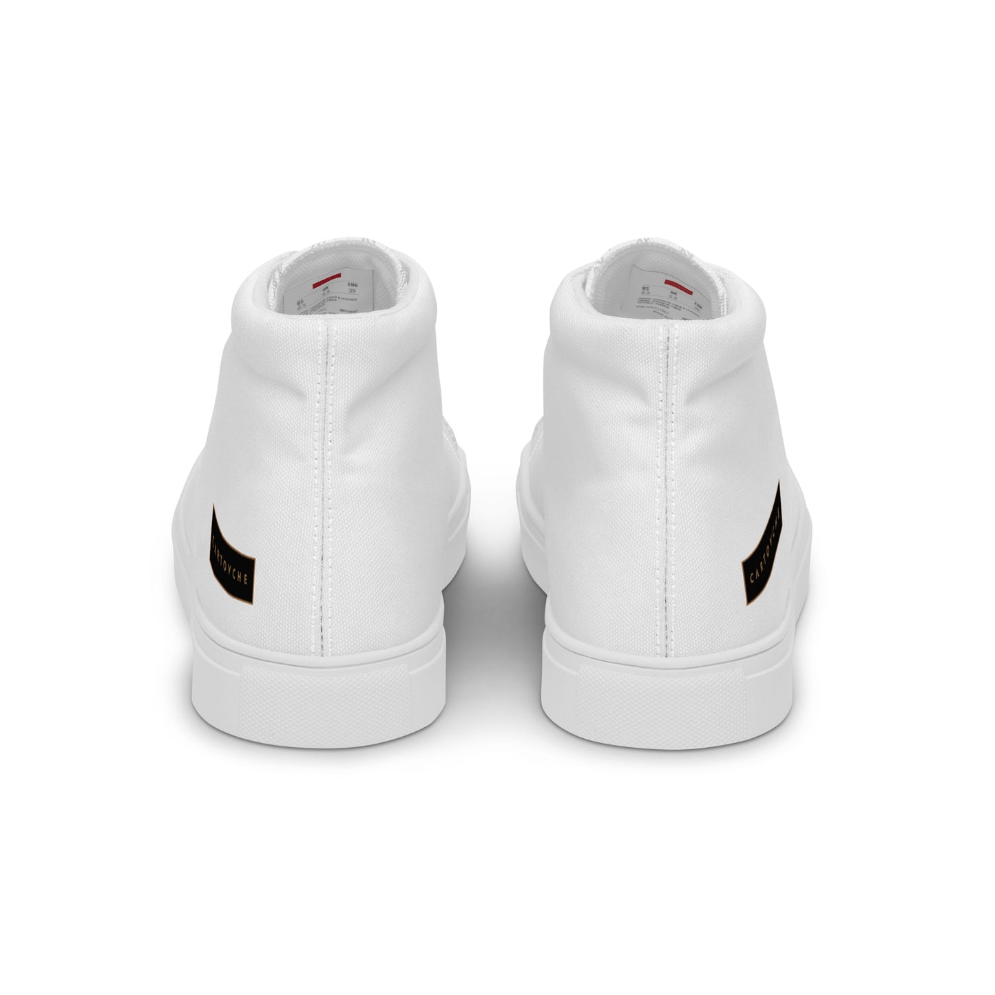 Men’s High Top Canvas Shoes | 'Cartovche Horus' (All White)