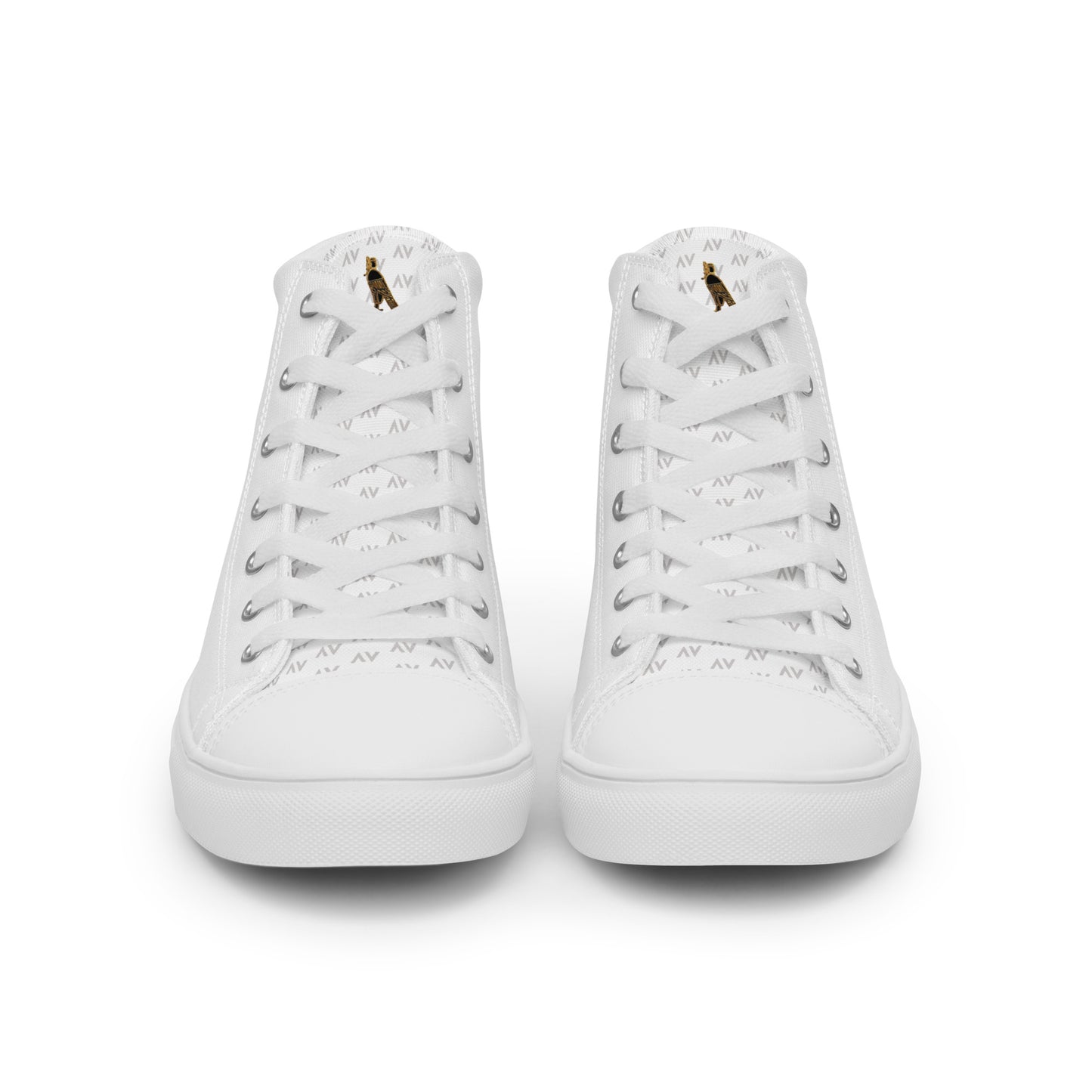 Men’s High Top Canvas Shoes | 'Cartovche Horus' (All White)